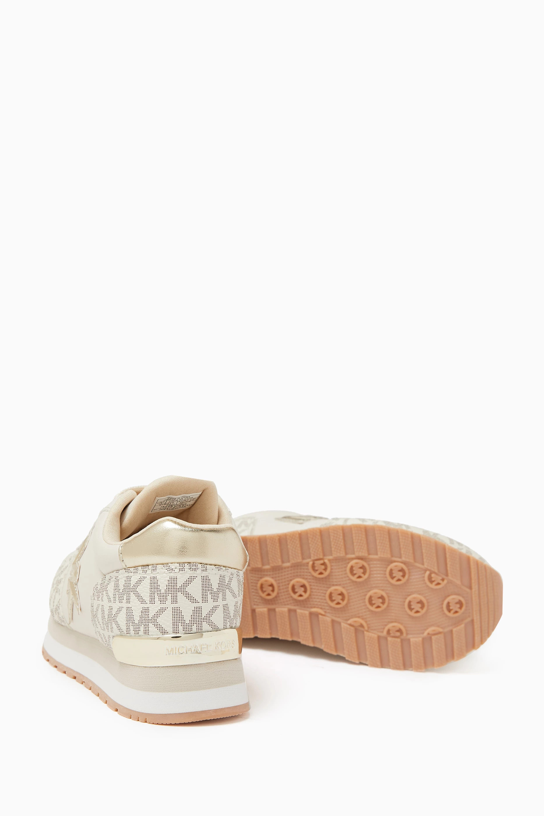 Buy Michael Kors Kids Neutral Billie Myers Sneakers For Girls Online Ounass UAE
