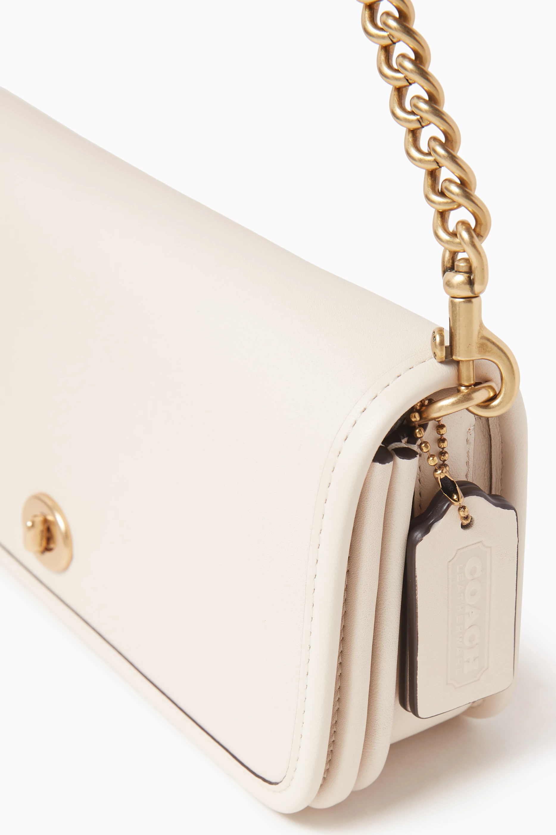 Buy Coach White Dinky Crossbody Bag in Glovetanned Leather For Women Online Ounass UAE