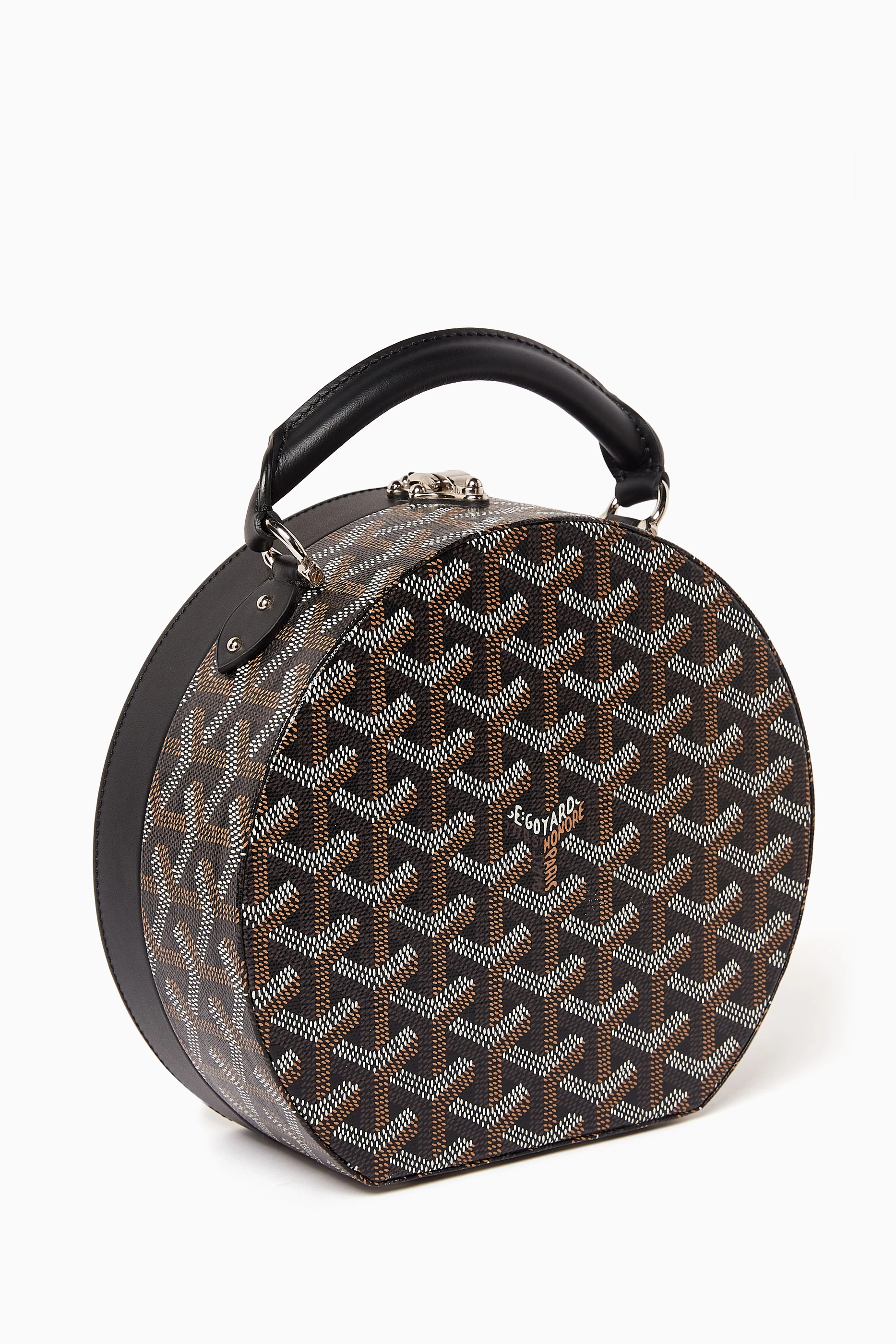 Buy Goyard Pre Loved Black Alto Hatbox Trunk Bag in Goyardine Canvas Leather For Women Online Ounass UAE