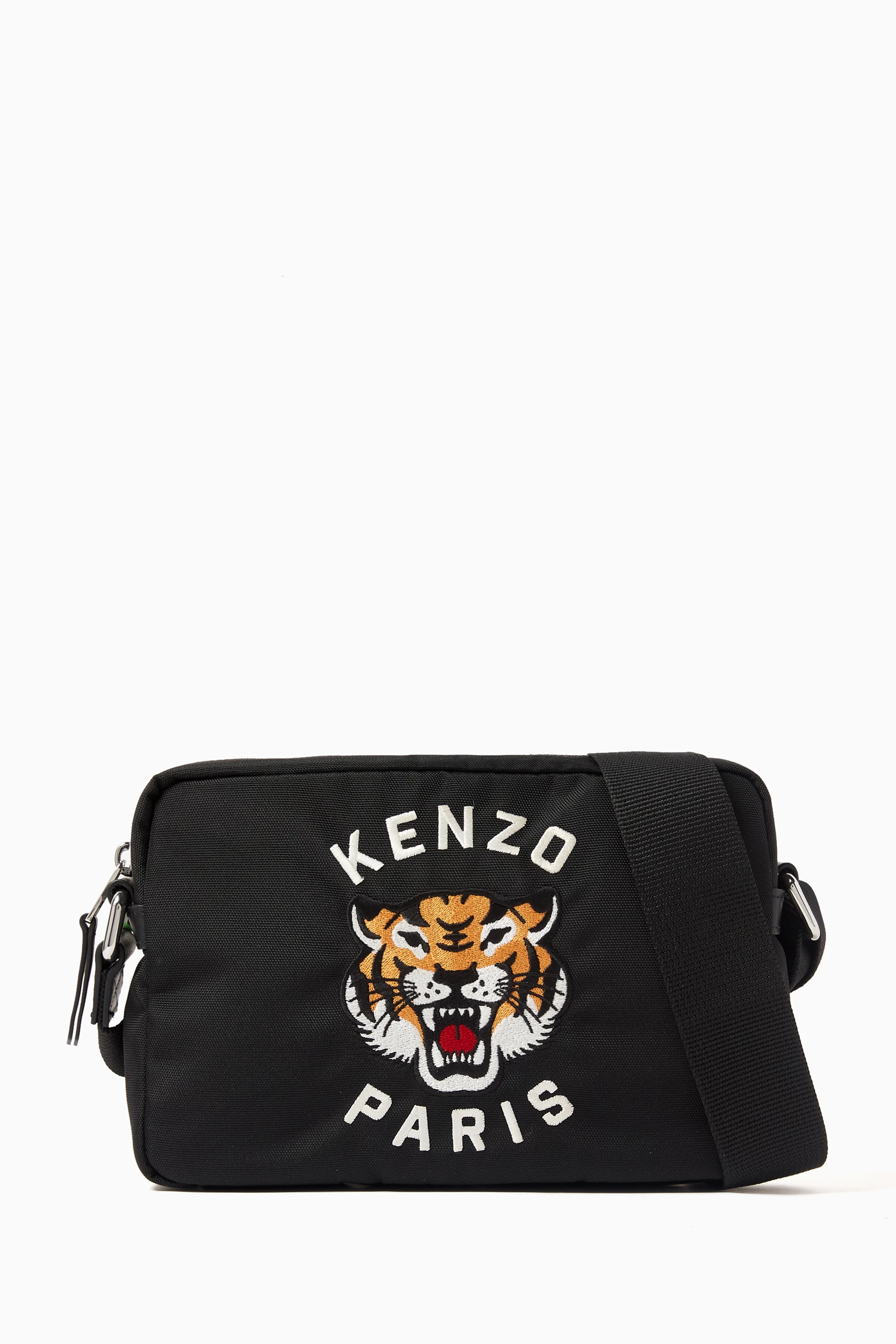 Buy KENZO Black KENZO Varsity Embroidered Bag in Canvas For Men Online Ounass UAE