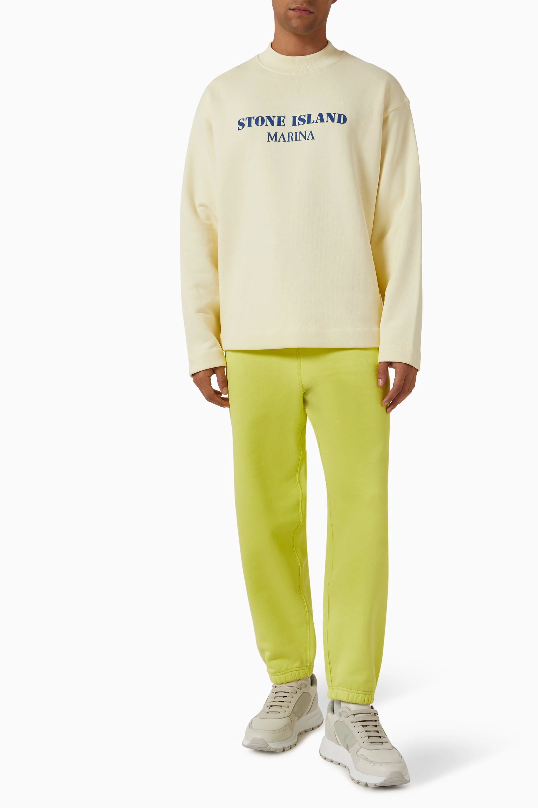 Stone island sweatshirt yellow outlet