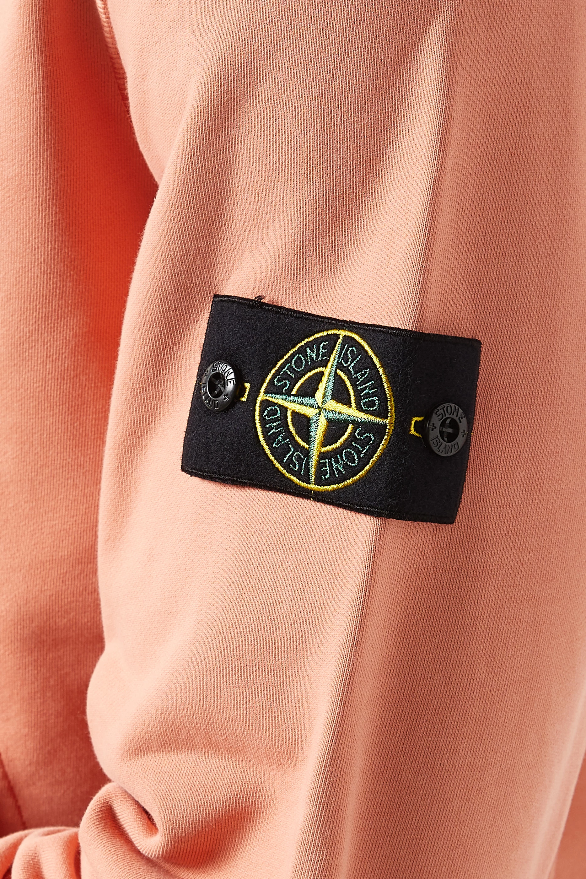 Stone island orange sweatshirt outlet