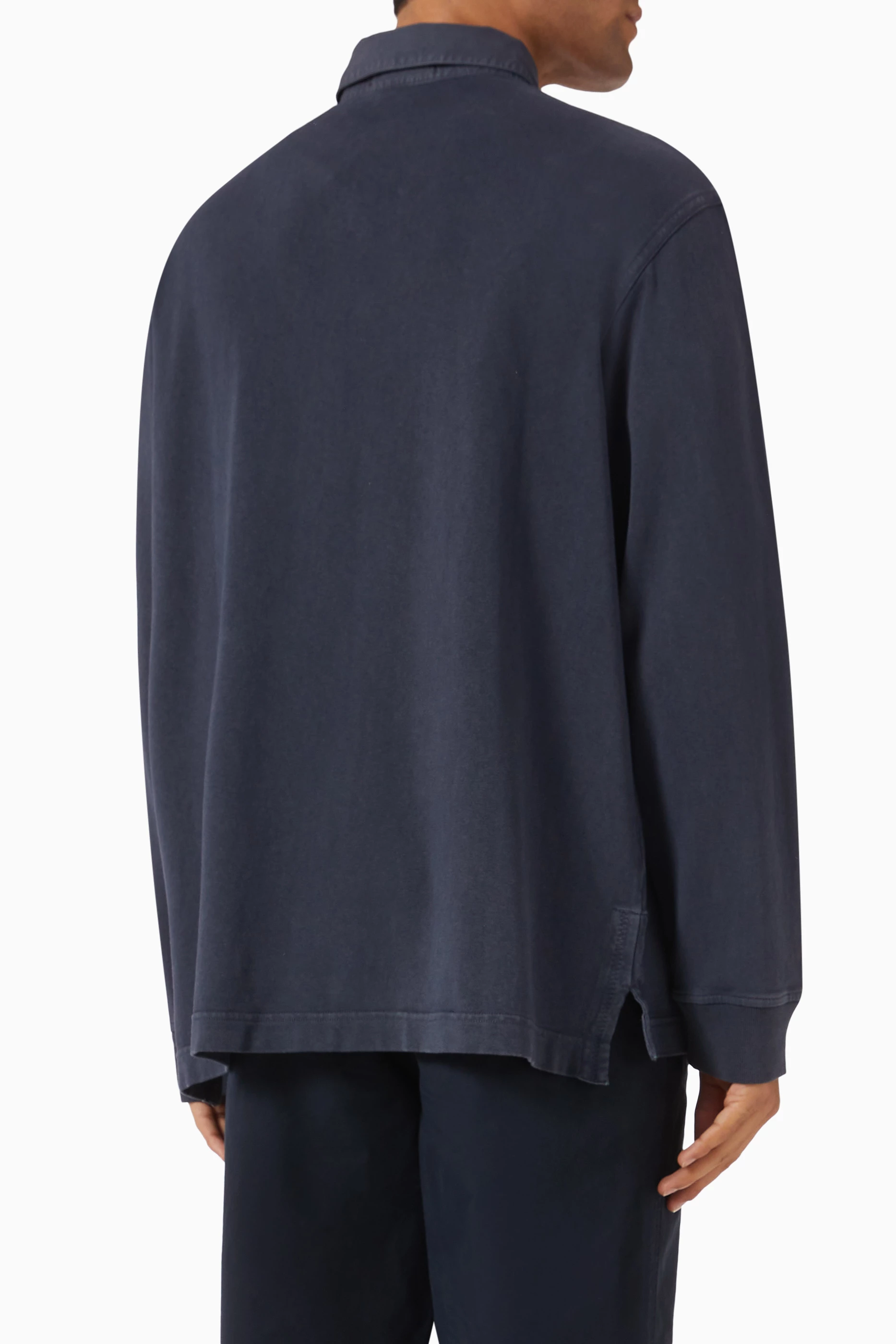 Stone island blue polo shirt discount