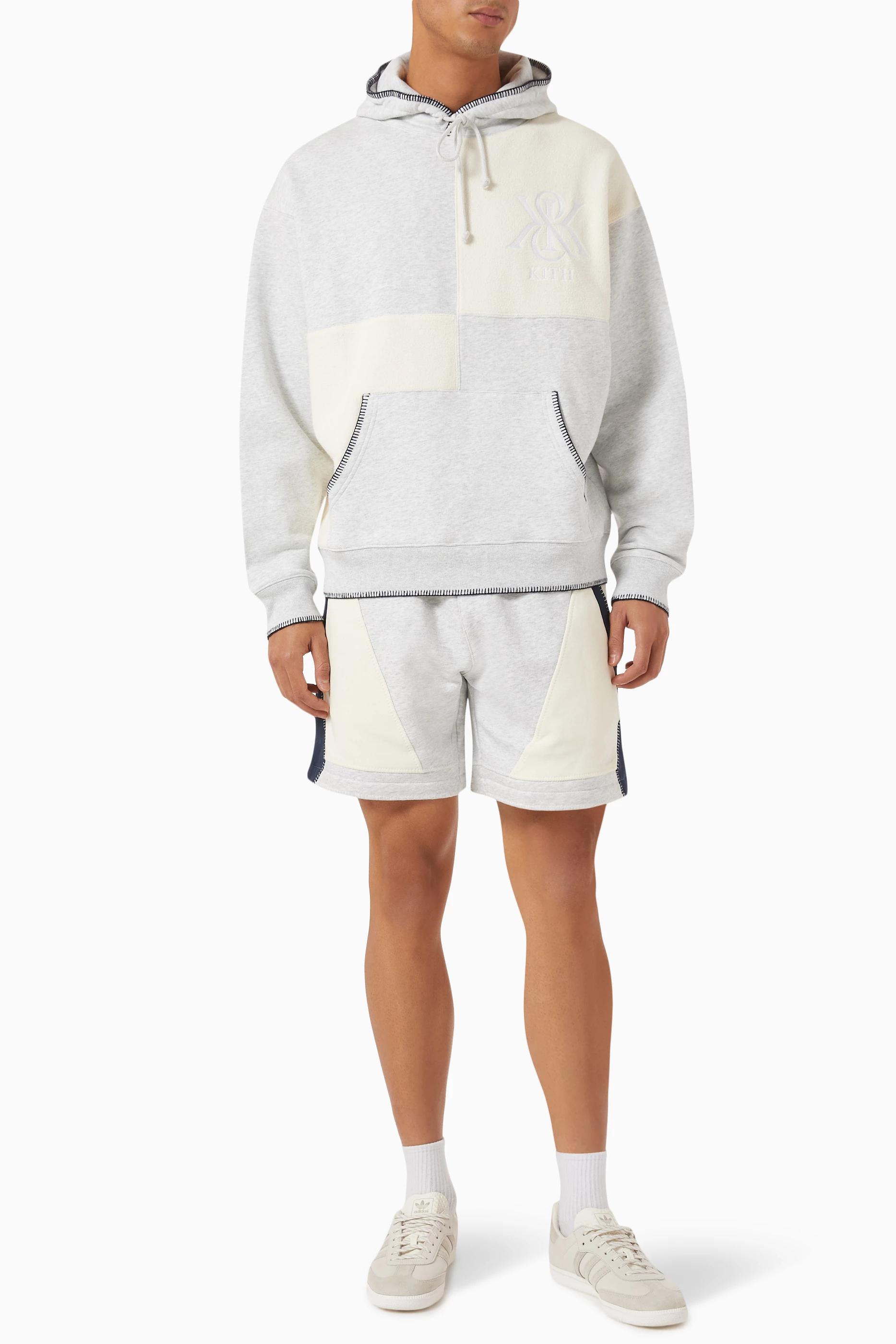 【KITH】Panelled Nelson Hoodie(送料無料） KHK030584-413-FRONT.jpg?v=
