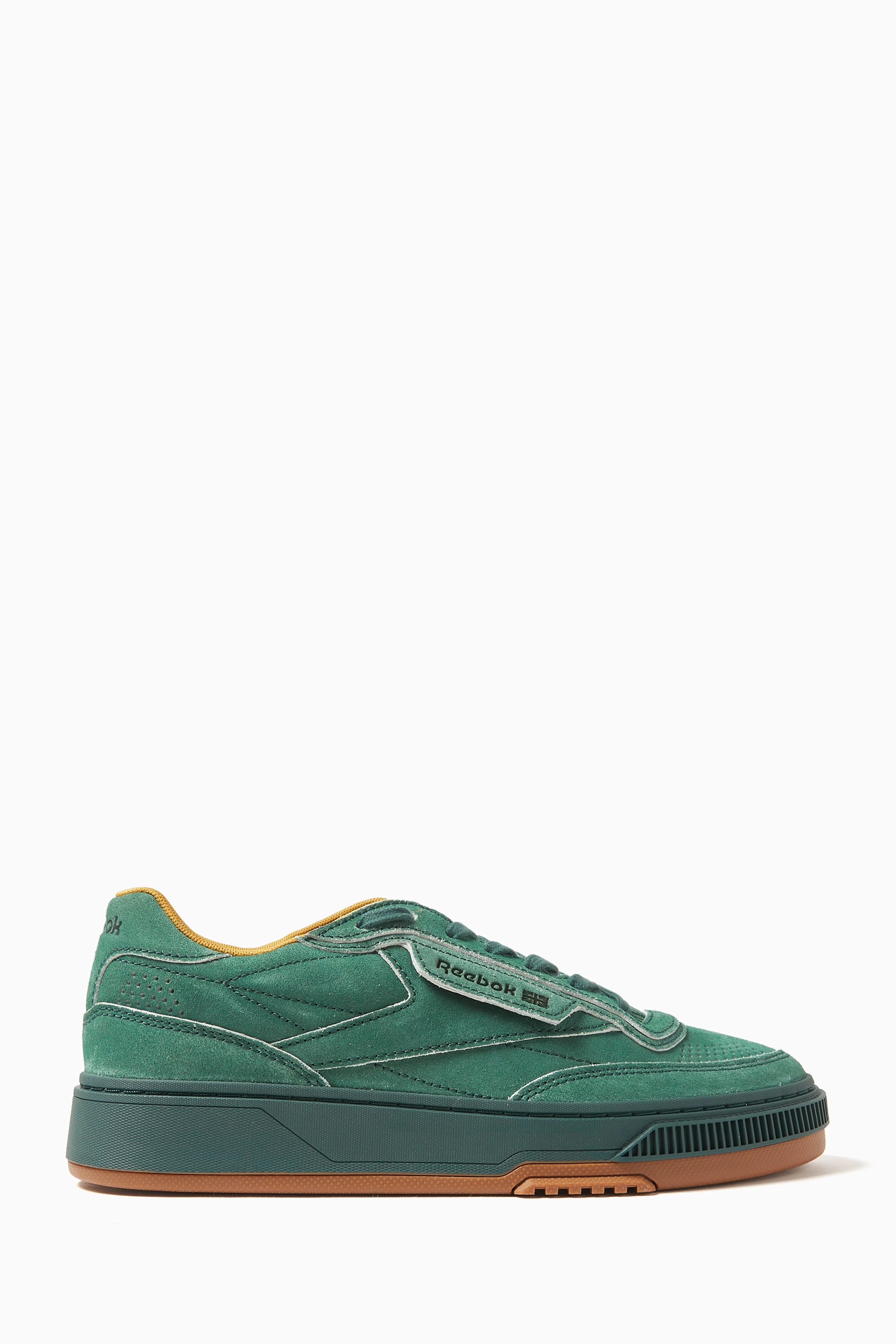 Buy Reebok LTD Green Club C LTD Sneakers in Suede For Men Online Ounass UAE
