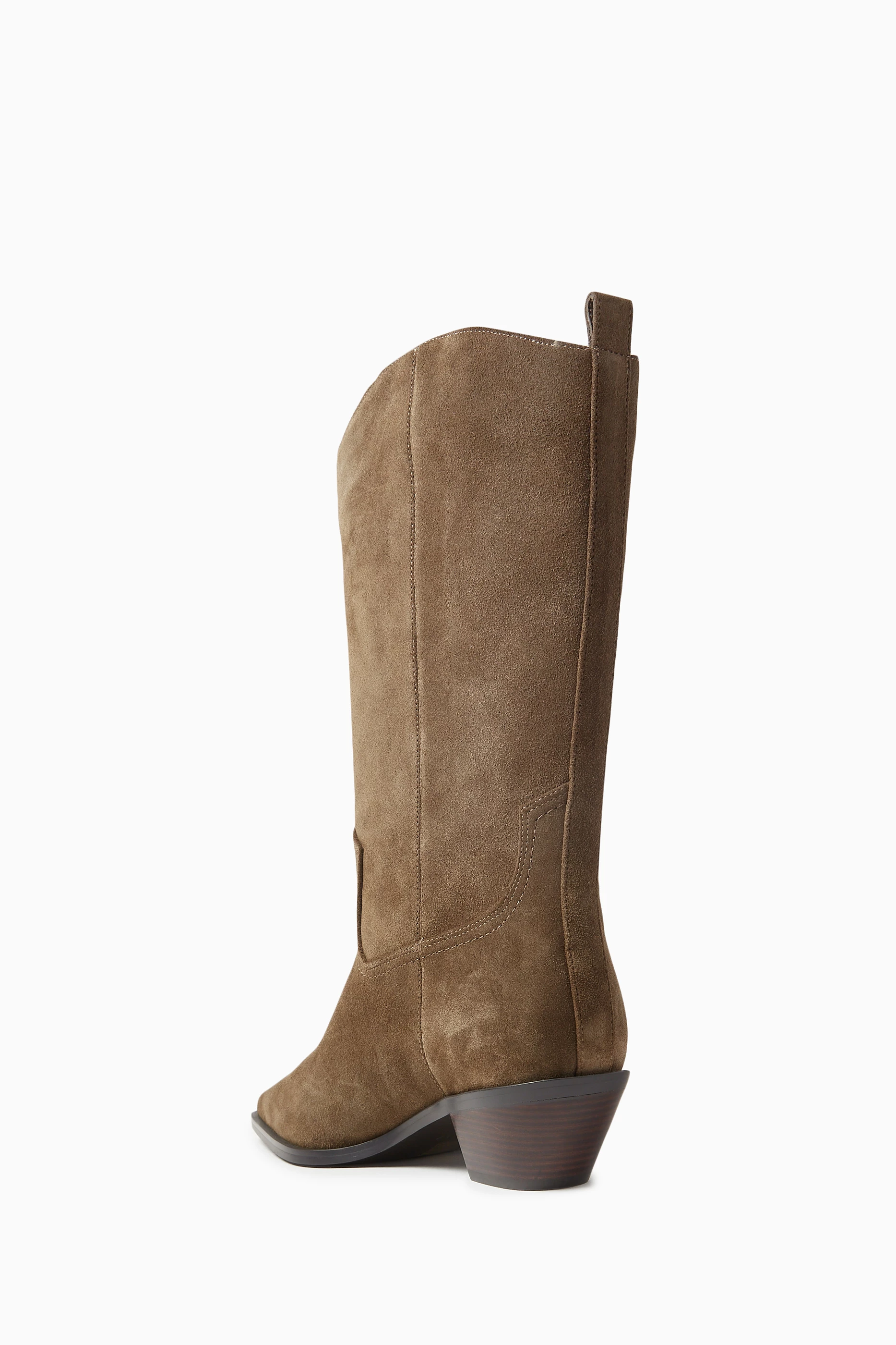 Suede cowboy boots top