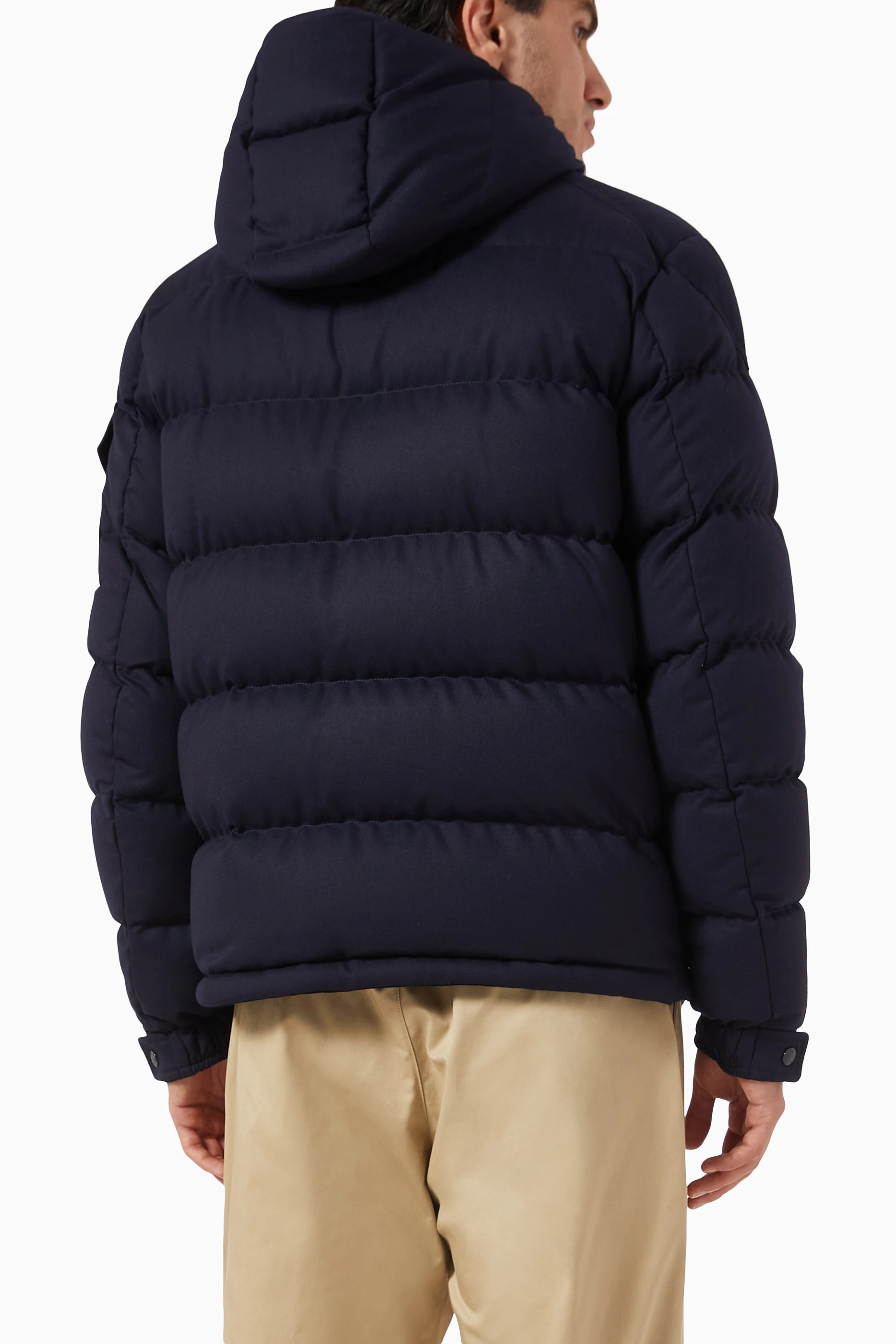 Buy Moncler Blue Montgenevre Down Jacket in Wool For Men Online Ounass UAE
