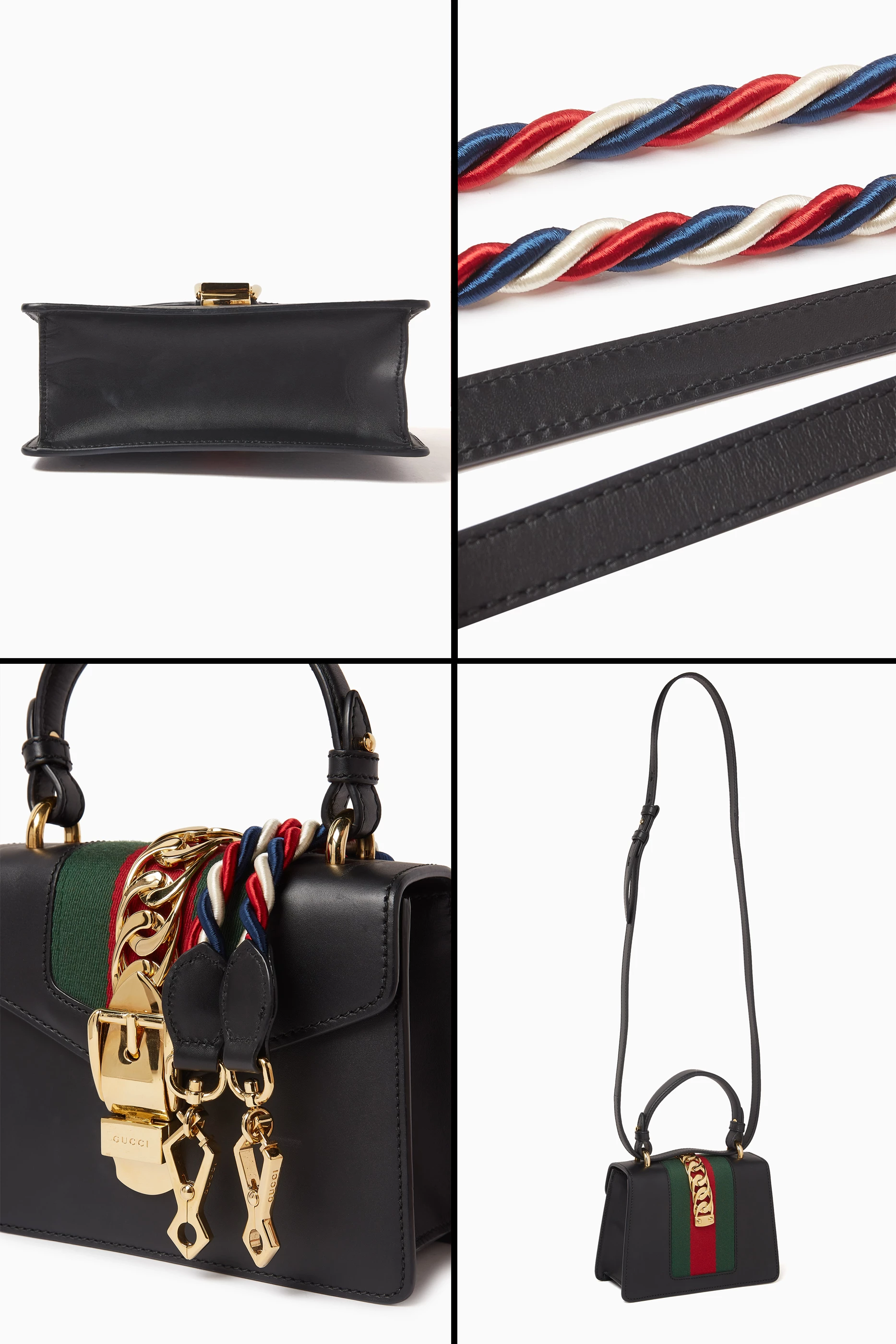 Buy Gucci Pre Loved Black Mini Sylvie Chain Crossbody Bag in Leather For Women Online Ounass UAE