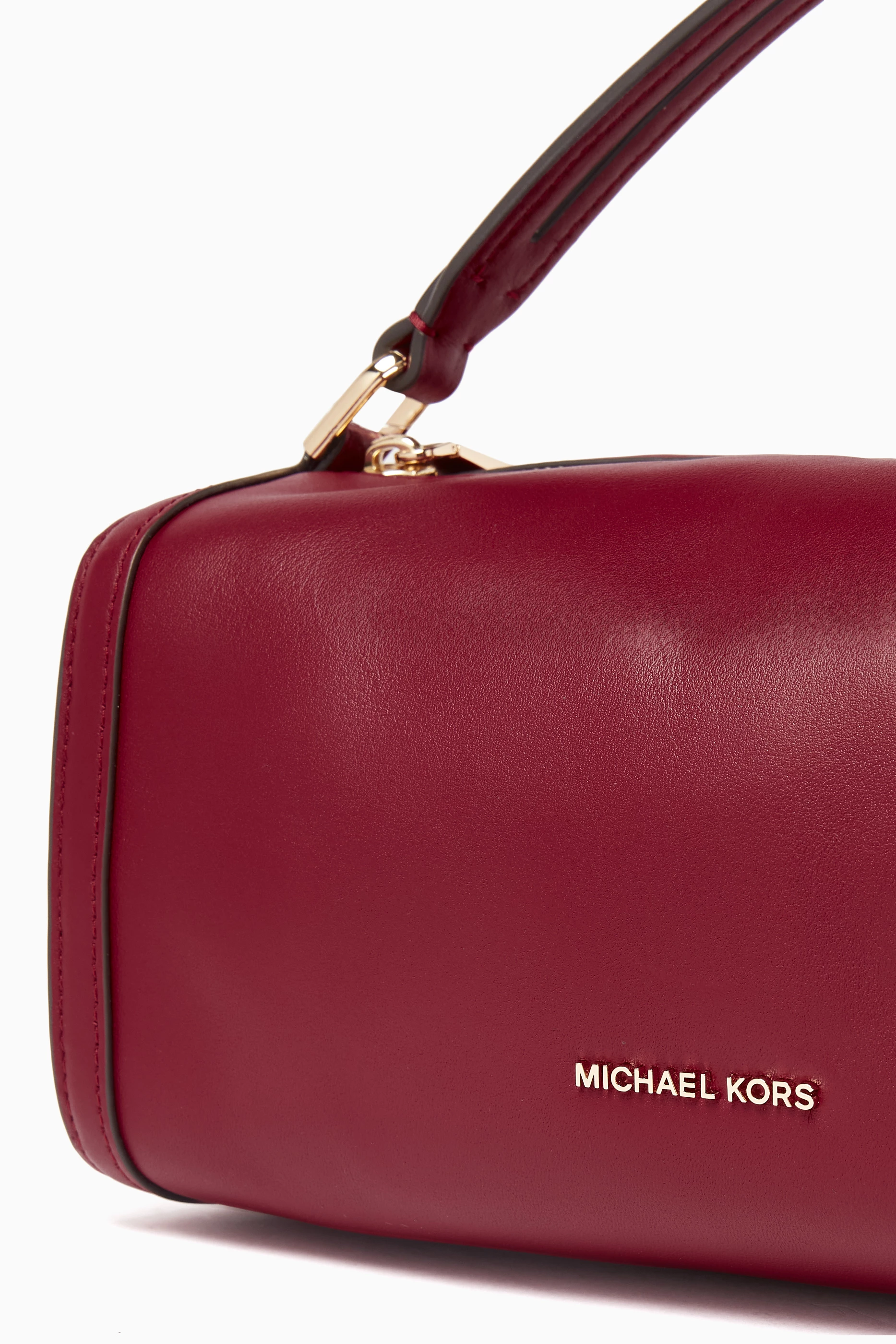 Buy Michael Kors Red Small Barrel Crossbody Bag in Leather For Women Online Ounass UAE