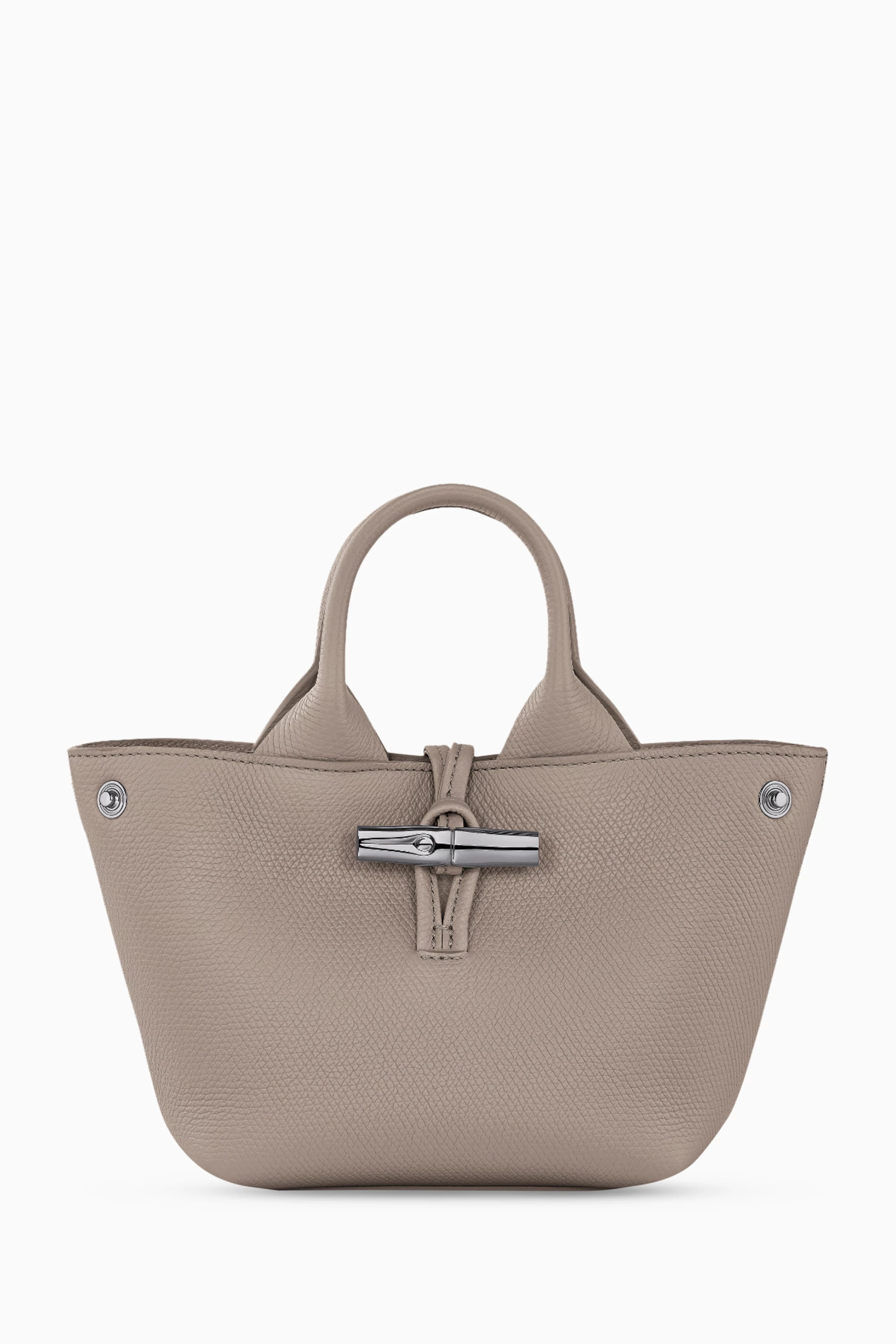 Buy Longchamp Neutral XS Le Roseau Tote Bag in Leather For Women Online Ounass UAE