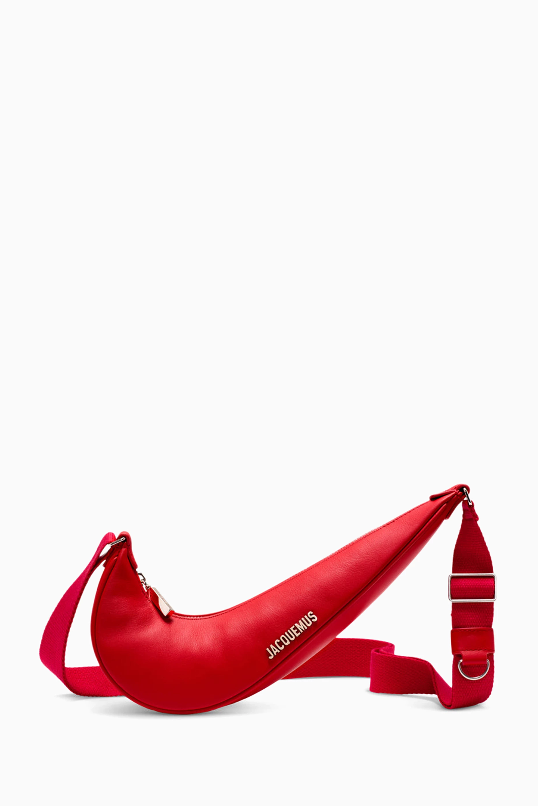 Buy Nike Red x Jacquemus Le Swoosh Shoulder Bag in Leather For