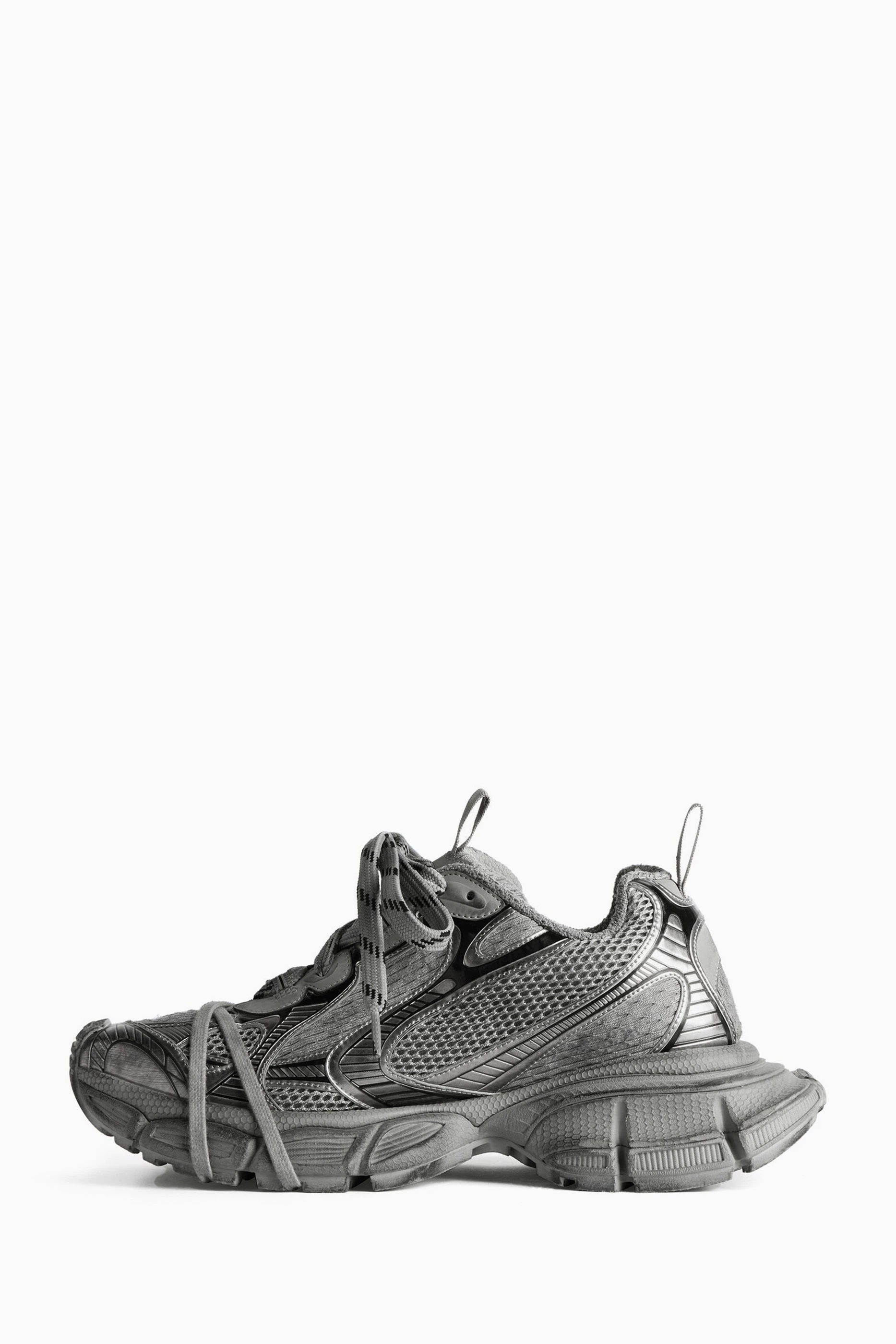 Buy Balenciaga Grey 3XL Sneakers in Mesh & PU For Women