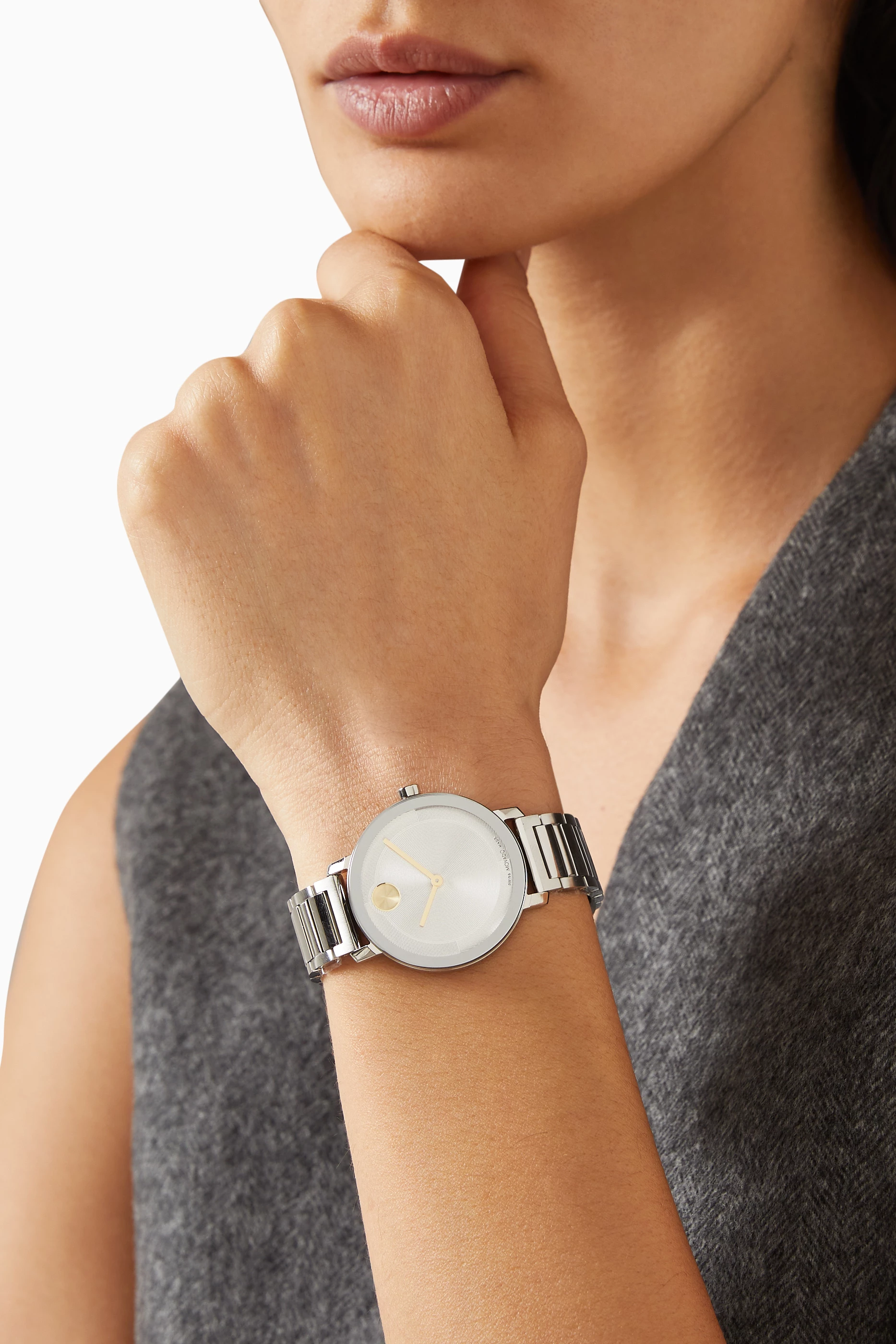 Buy Movado Silver Bold Evolution 2.0 Watch 34mm For UNISEX Online Ounass UAE