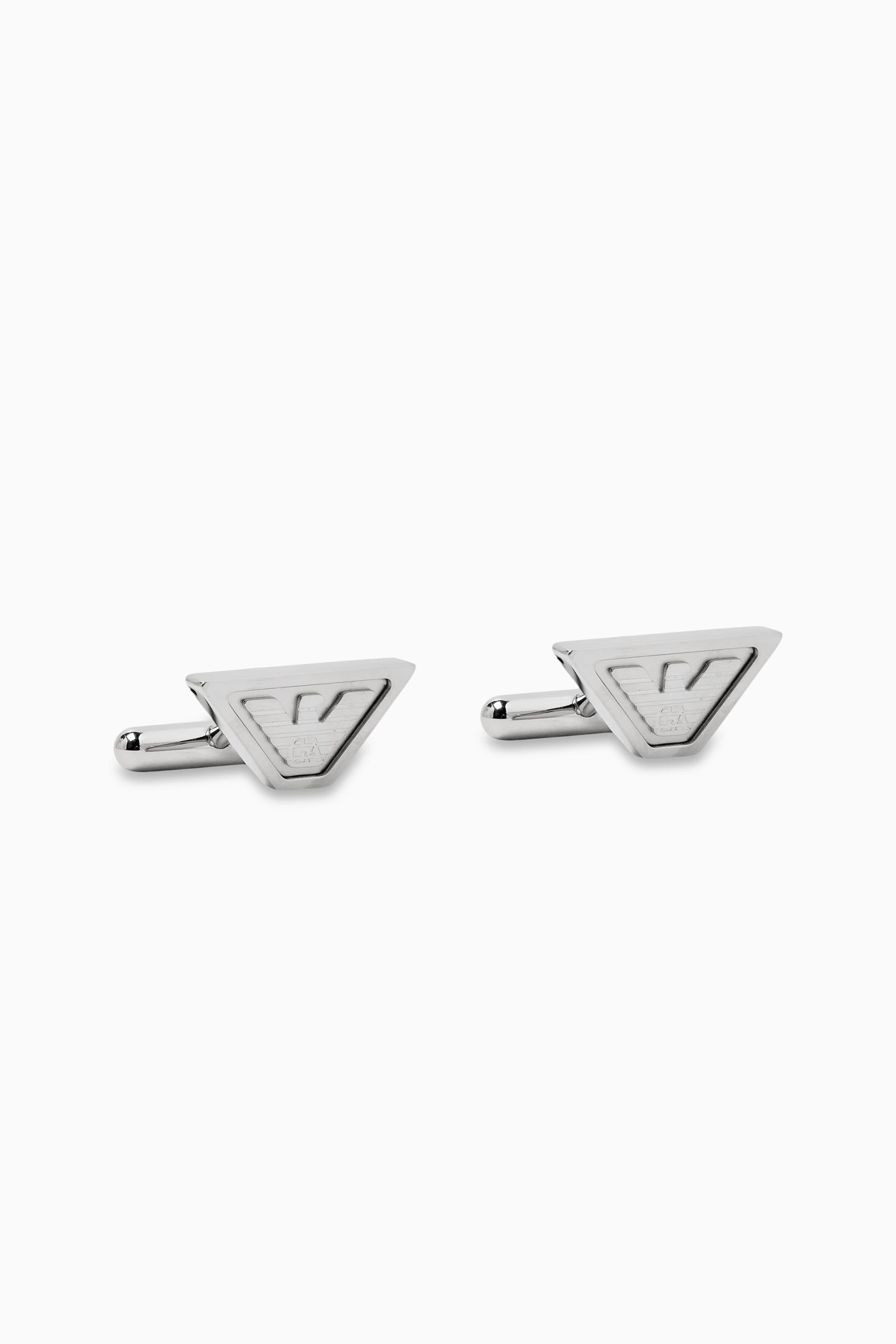 Buy Emporio Armani Silver Eagle Logo Cufflinks in Stainless Steel For Men Online Ounass UAE