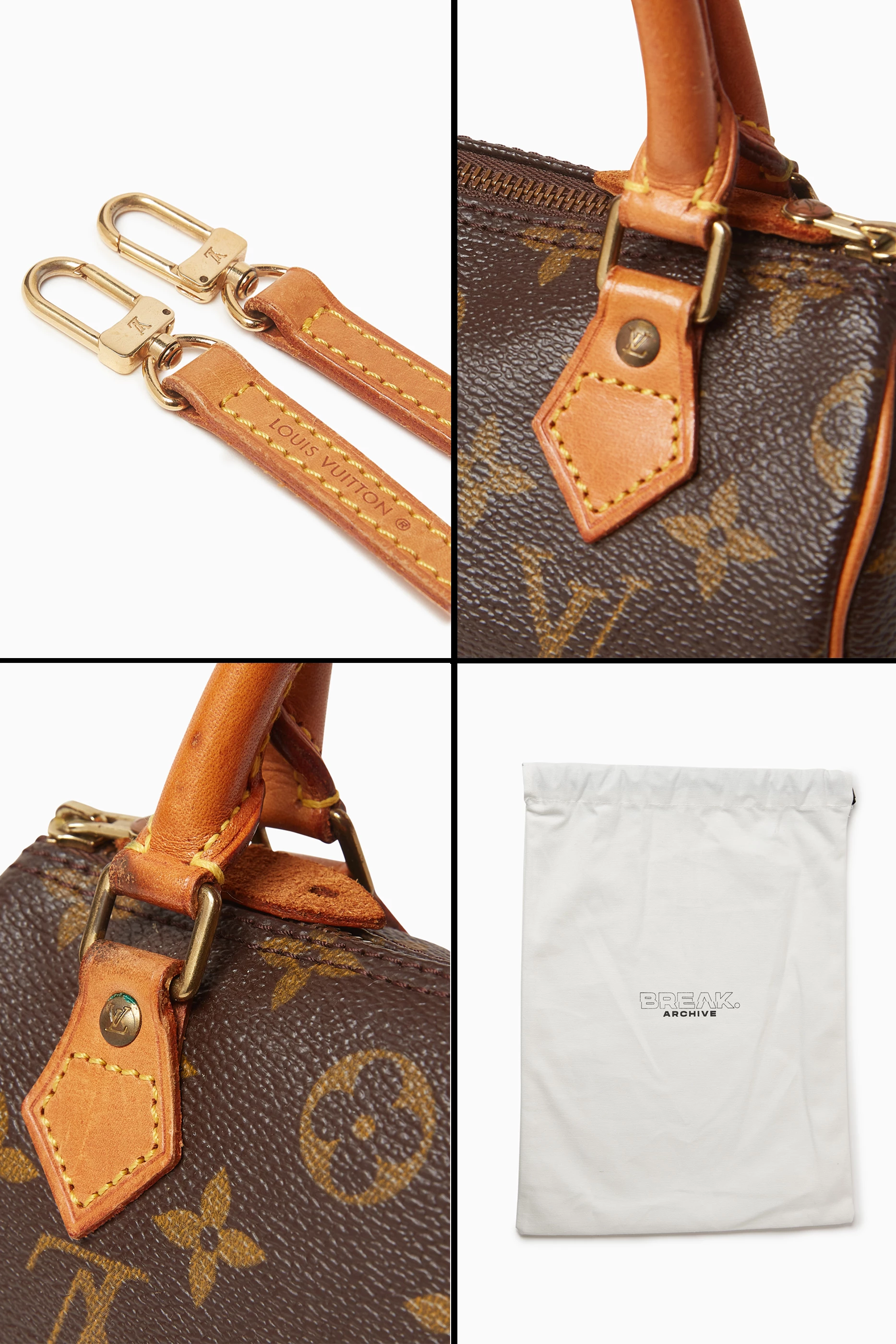 Buy Louis Vuitton Pre-Loved Brown 90s Nano Speedy Bag in Monogram