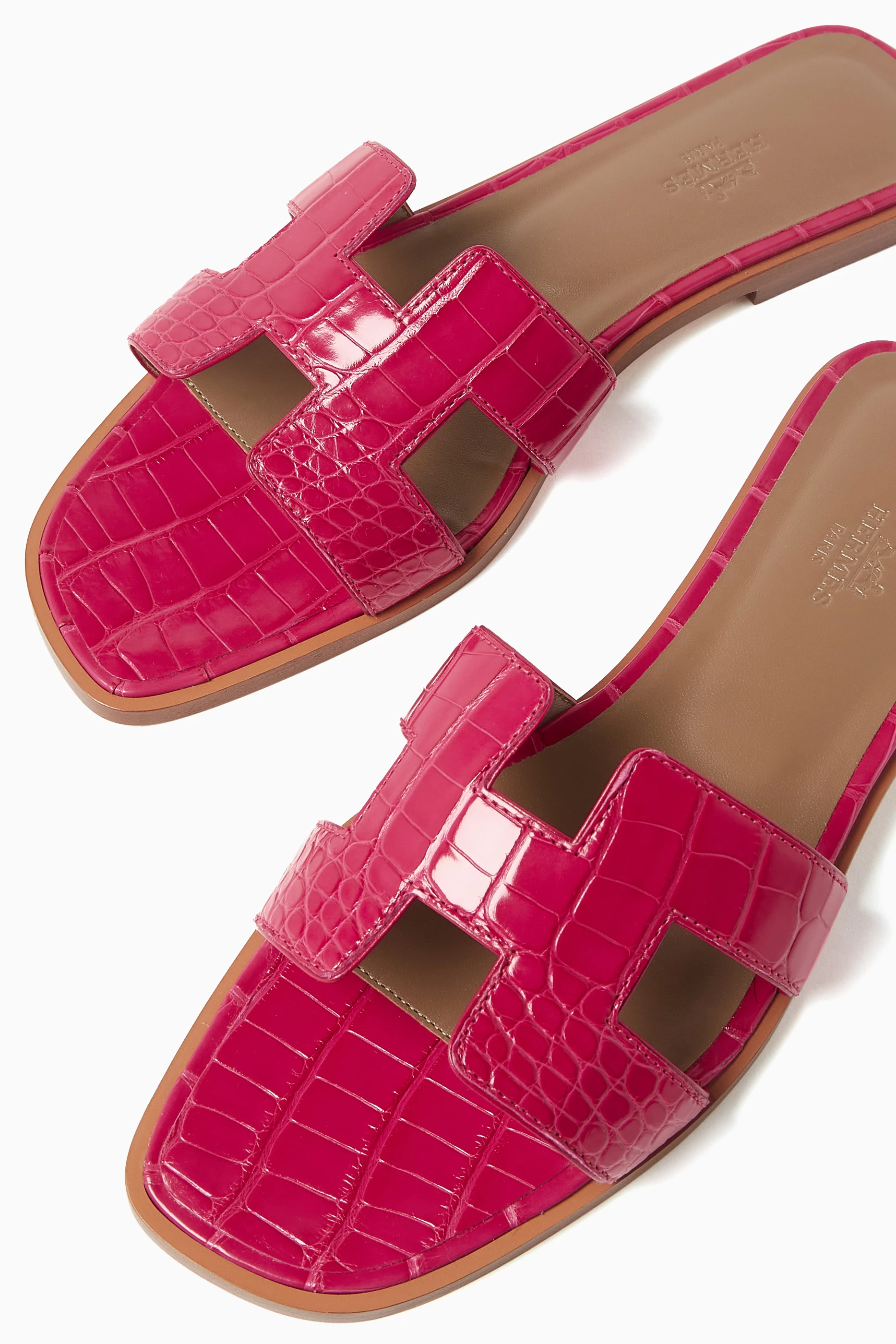 Hermes oran sandals crocodile cheap