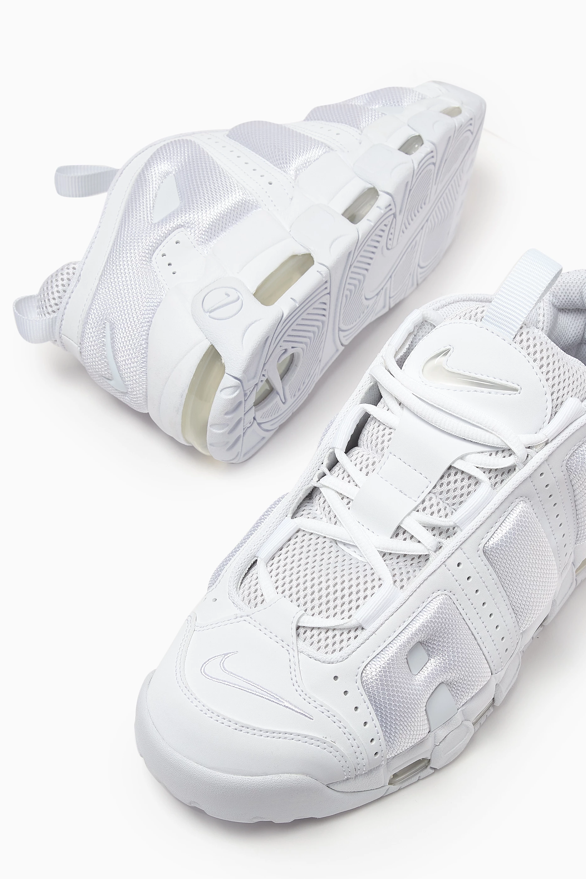 Buy Nike White Air More Uptempo Low Sneakers in Leather For Men Online Ounass UAE