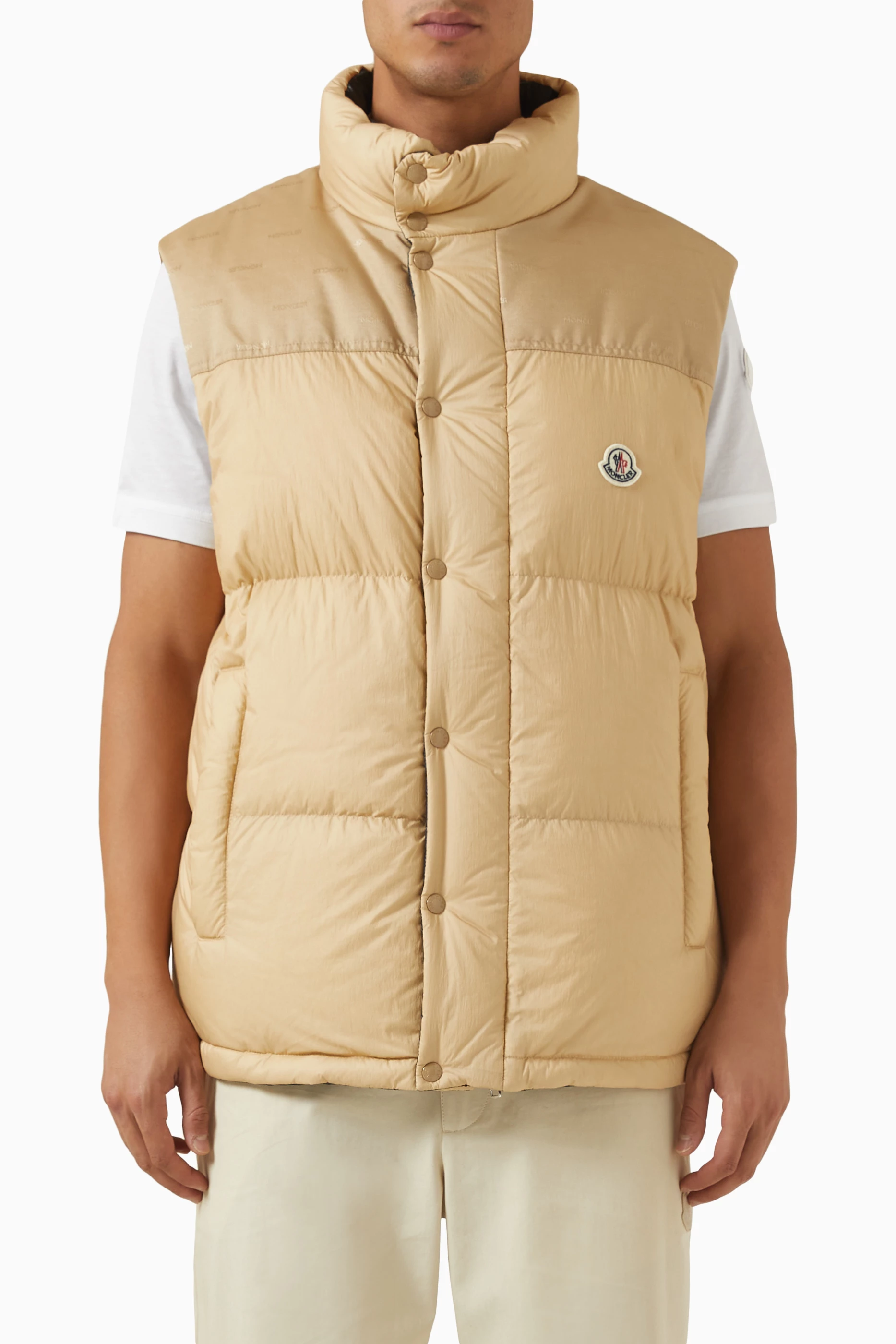 Buy Moncler Neutral Verone Reversible Down Jacket For Men Online Ounass UAE