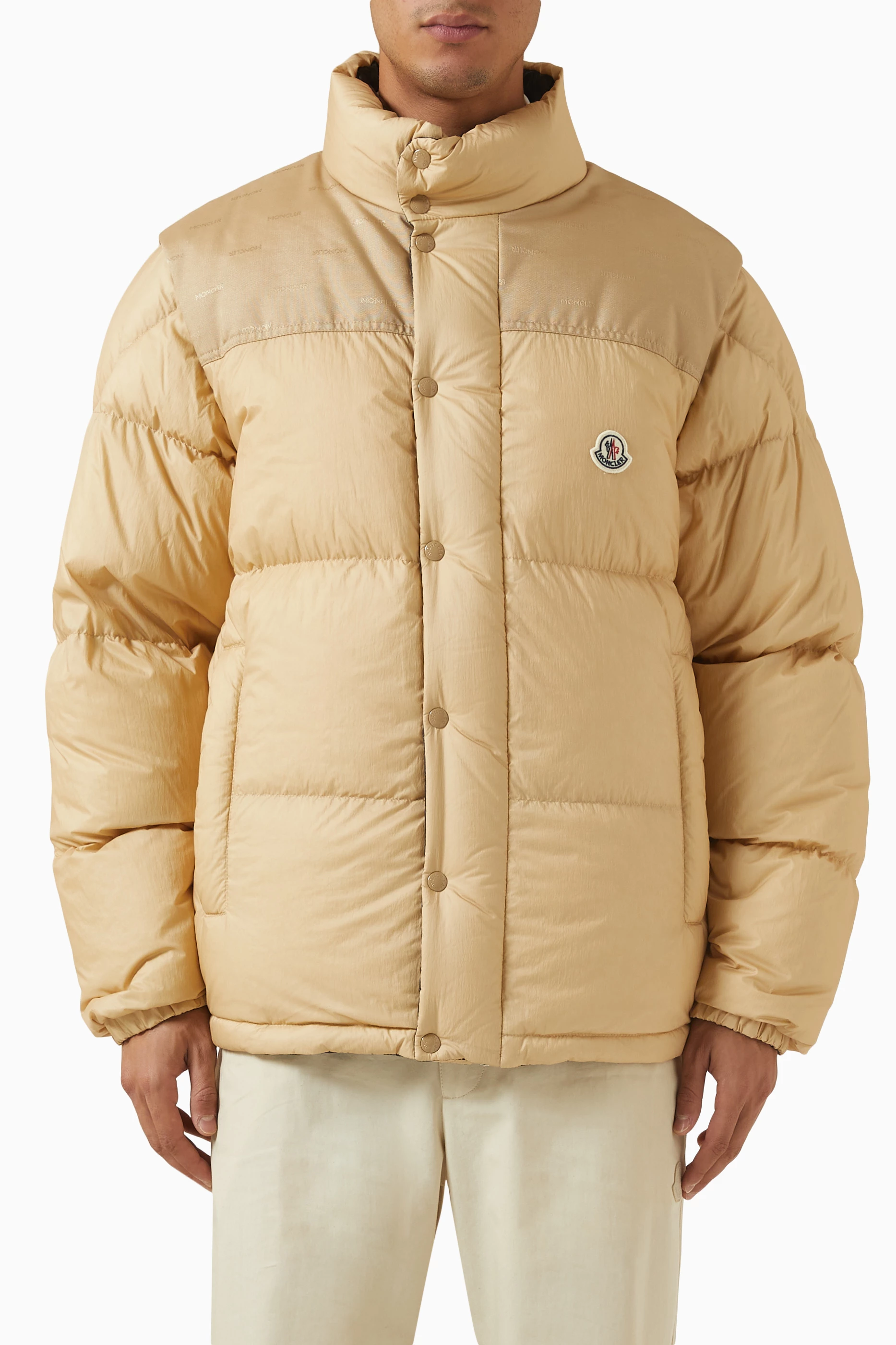 Buy Moncler Neutral Verone Reversible Down Jacket For Men Online Ounass UAE