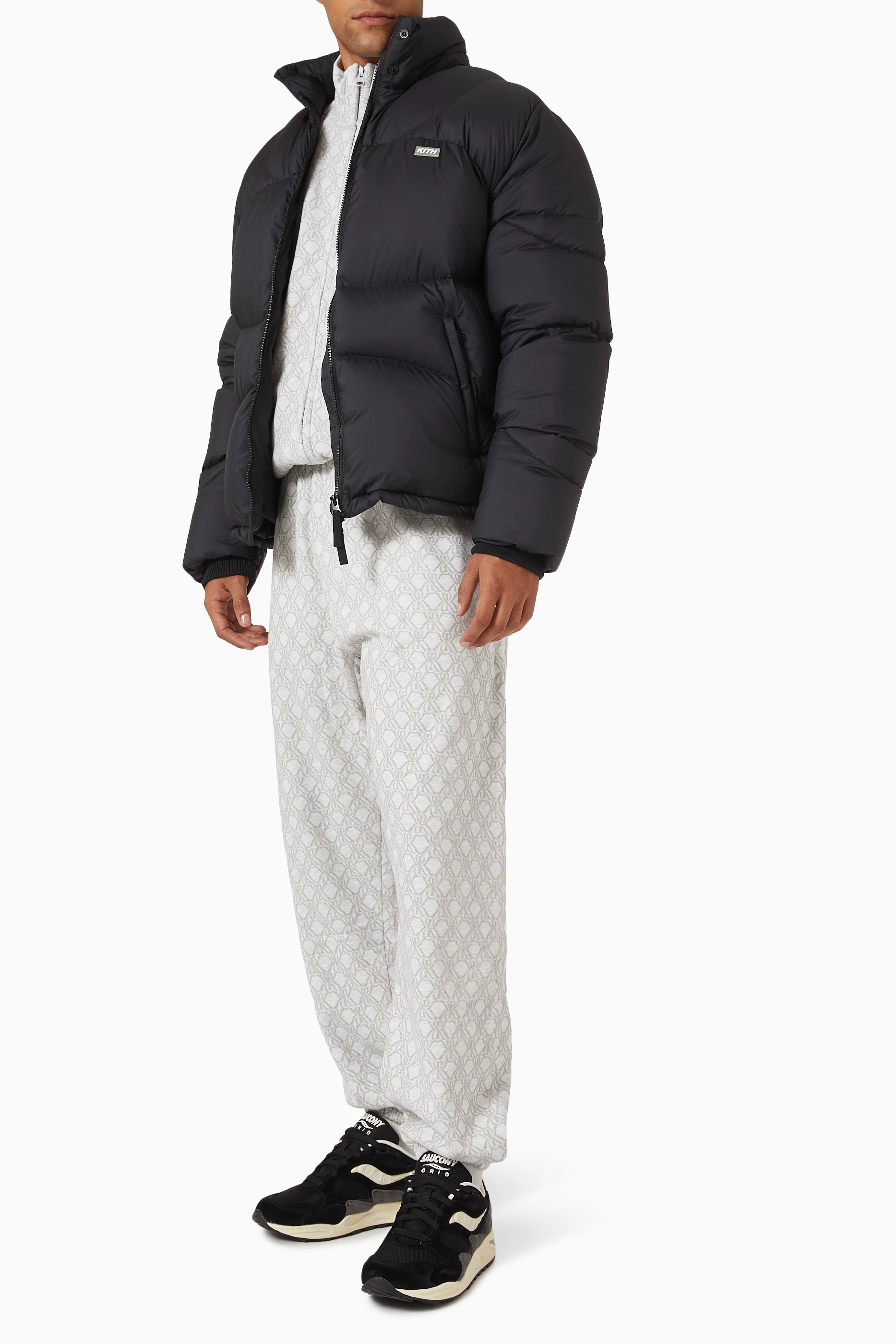 Buy Kith Black Corey Puffer Jacket in Stretch Taffeta For Men Online |  Ounass UAE