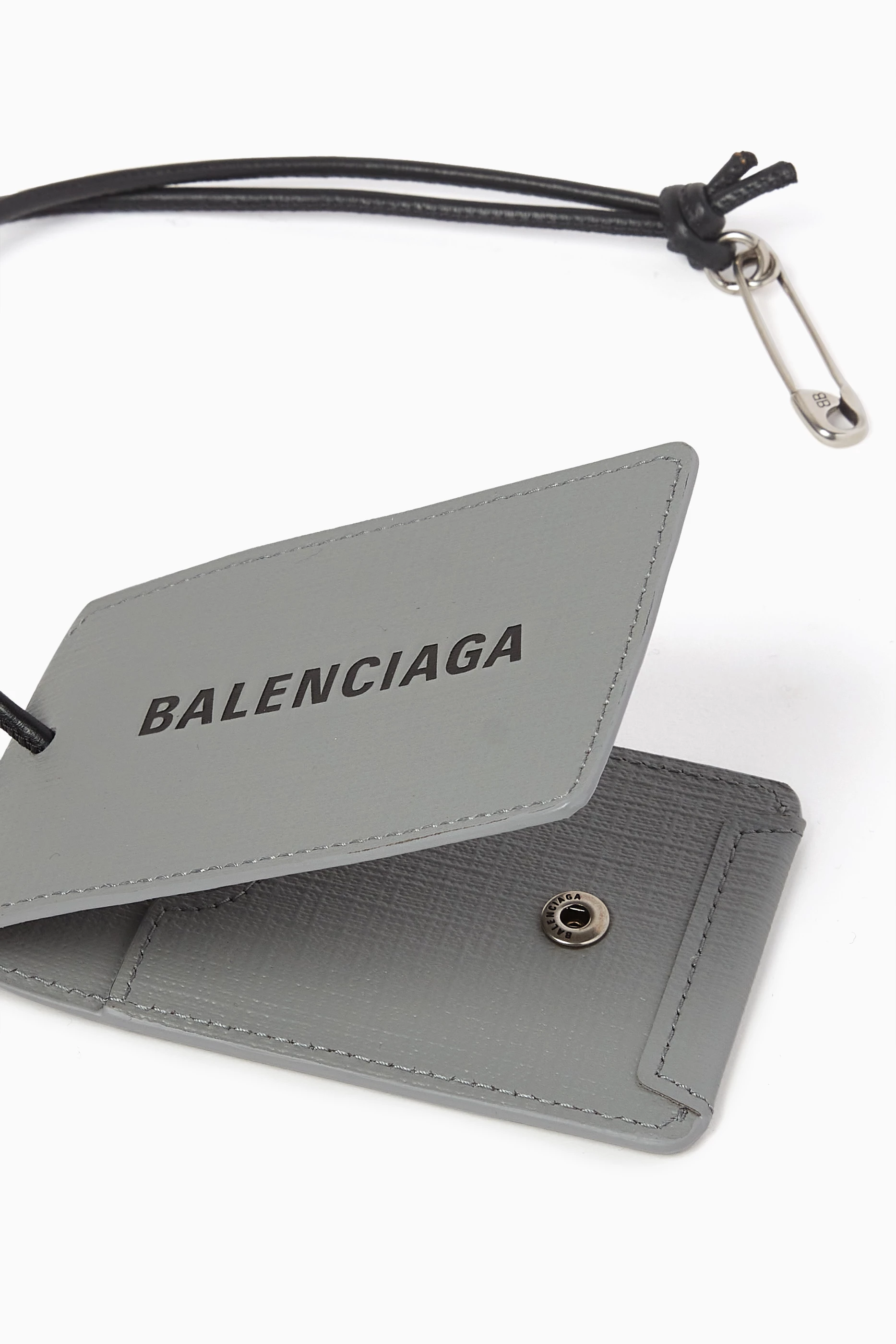 Buy Balenciaga Grey Balenciaga Tag in Calfskin For Women Online Ounass UAE