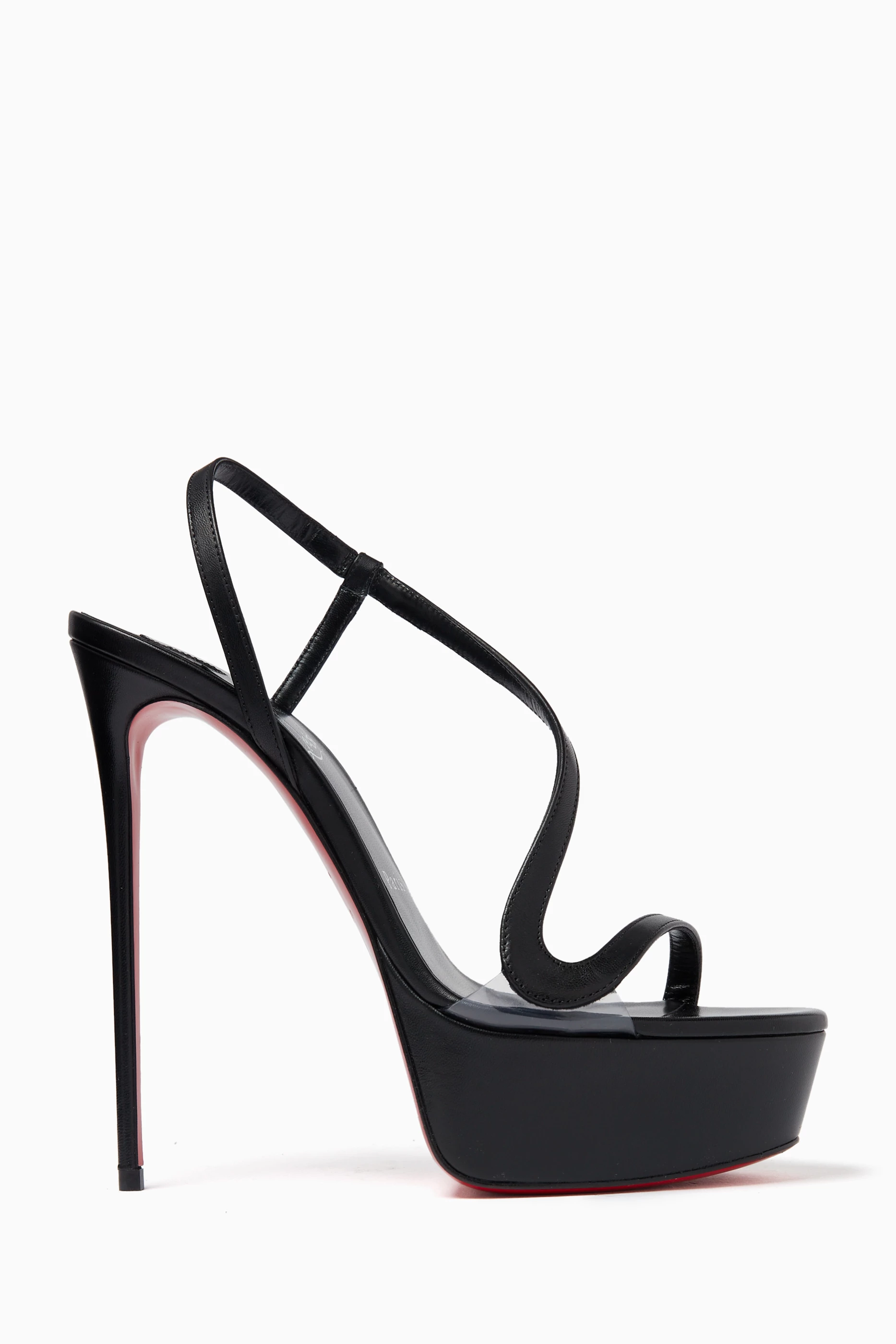 Buy Christian Louboutin Black Rosalie Alta 150 Platform