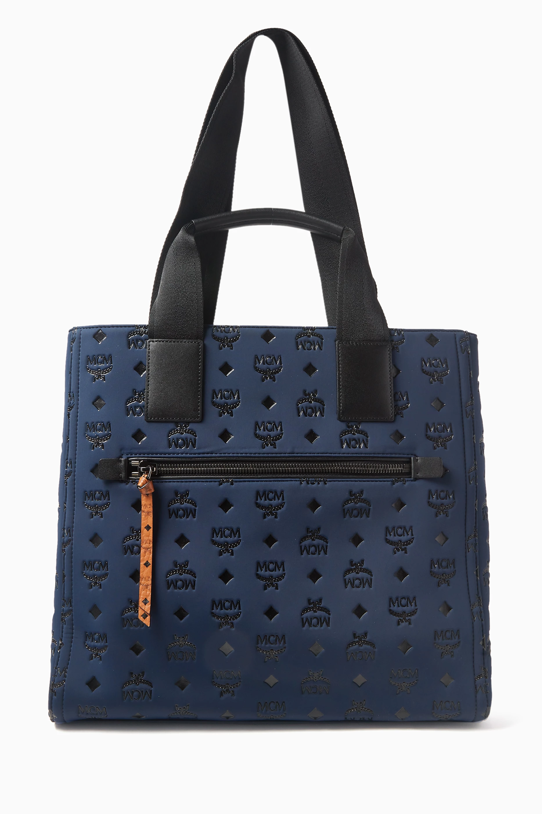 Buy MCM Blue Extra Large Aren Tote Bag For Men Online Ounass UAE