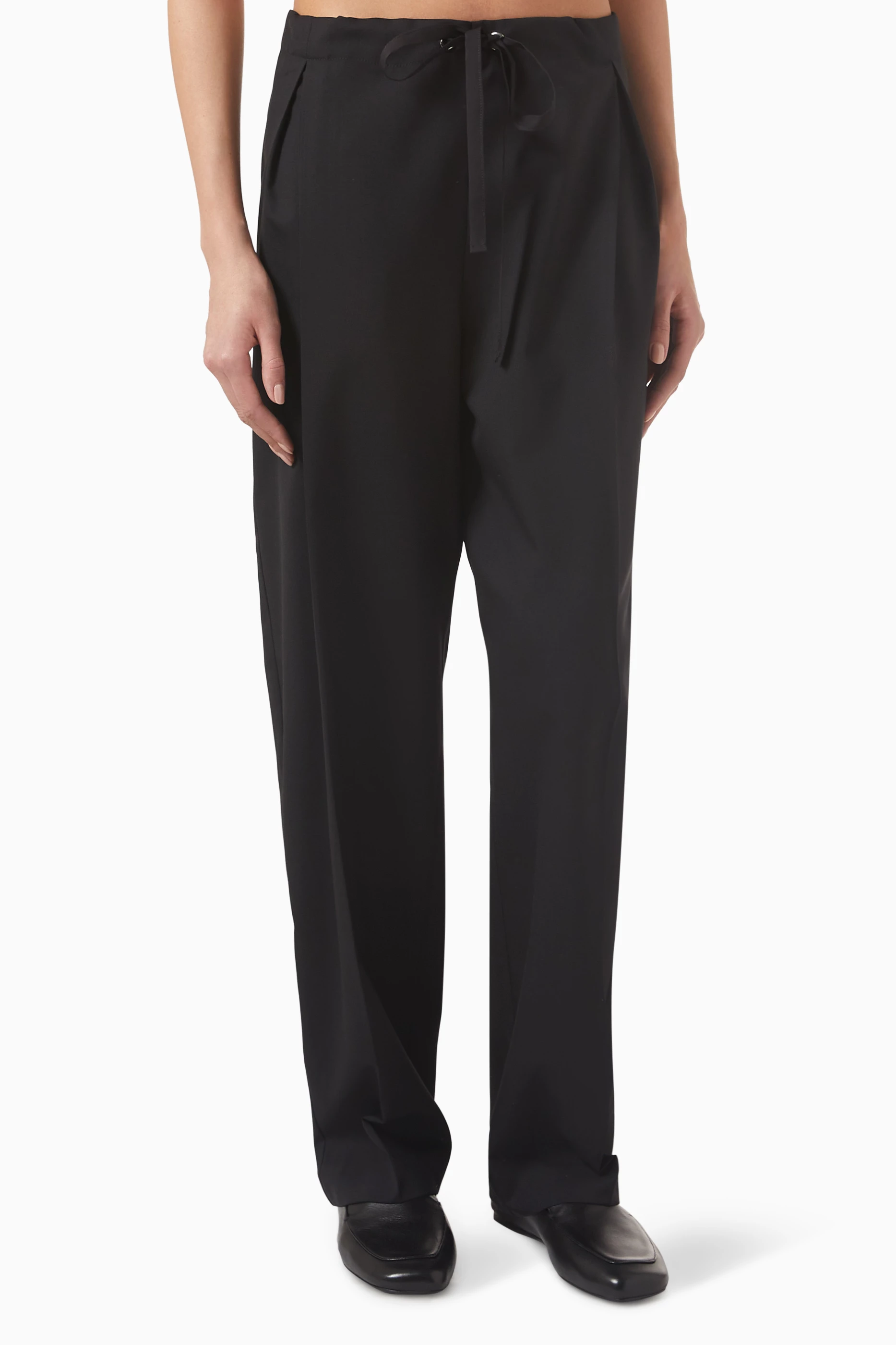 【送料&関税込】Khaite Black Wool Pant MARINTA-