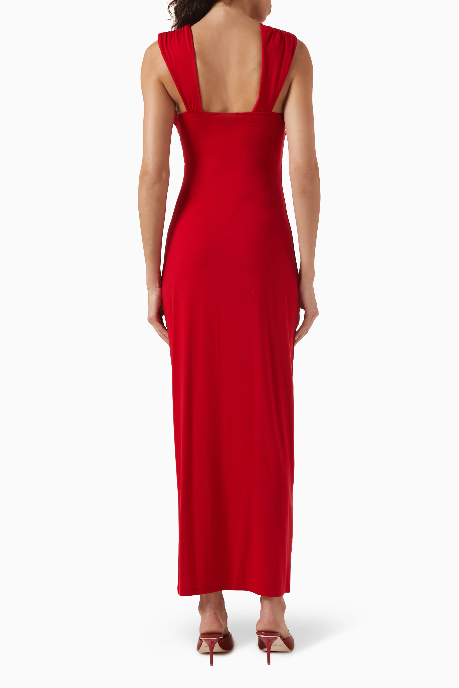 Buy Reformation Red Xena Maxi Dress in Cotton-knit For Women Online |  Ounass UAE