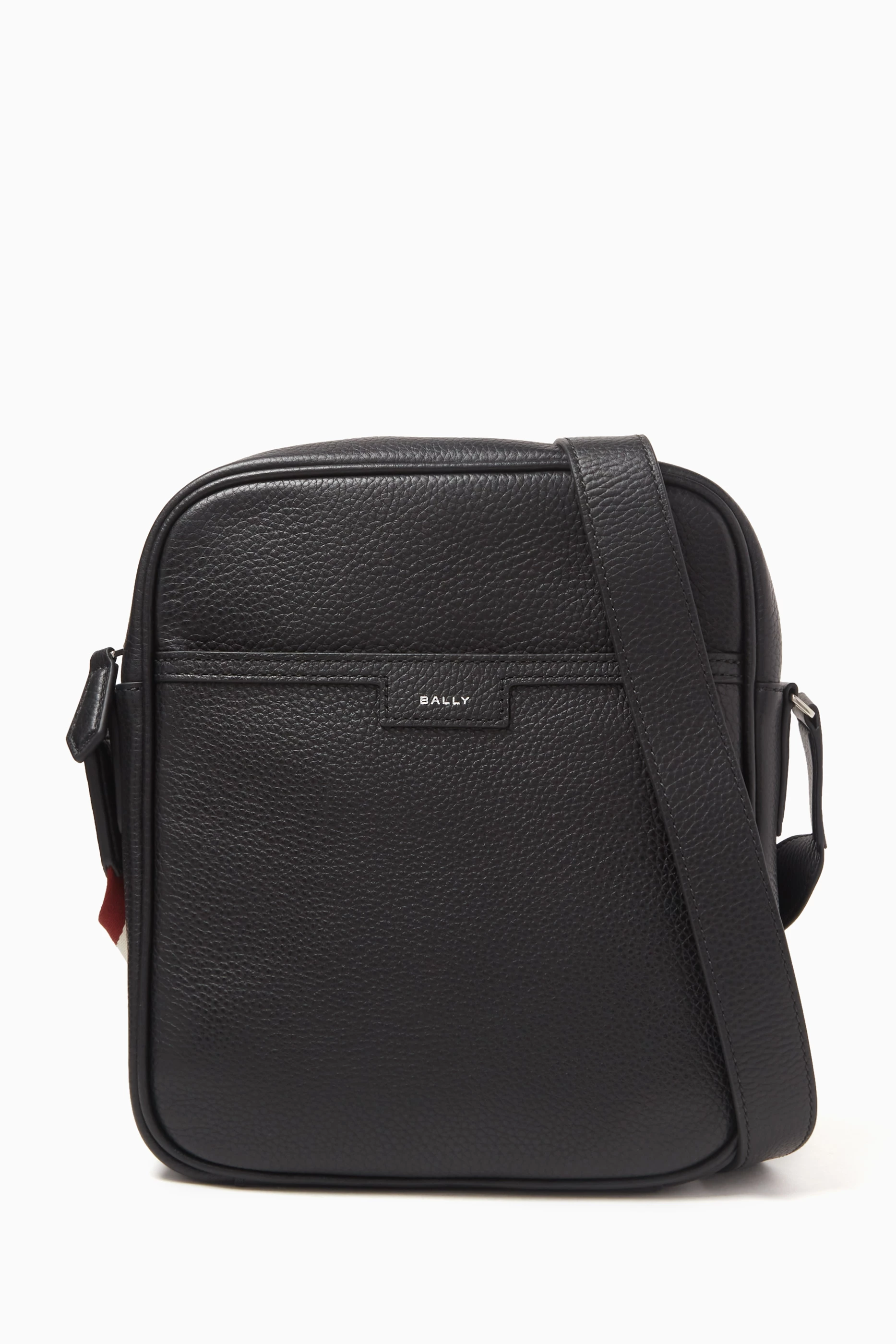 Buy Bally Black Code Crossbody Bag in Leather For Men Online Ounass UAE