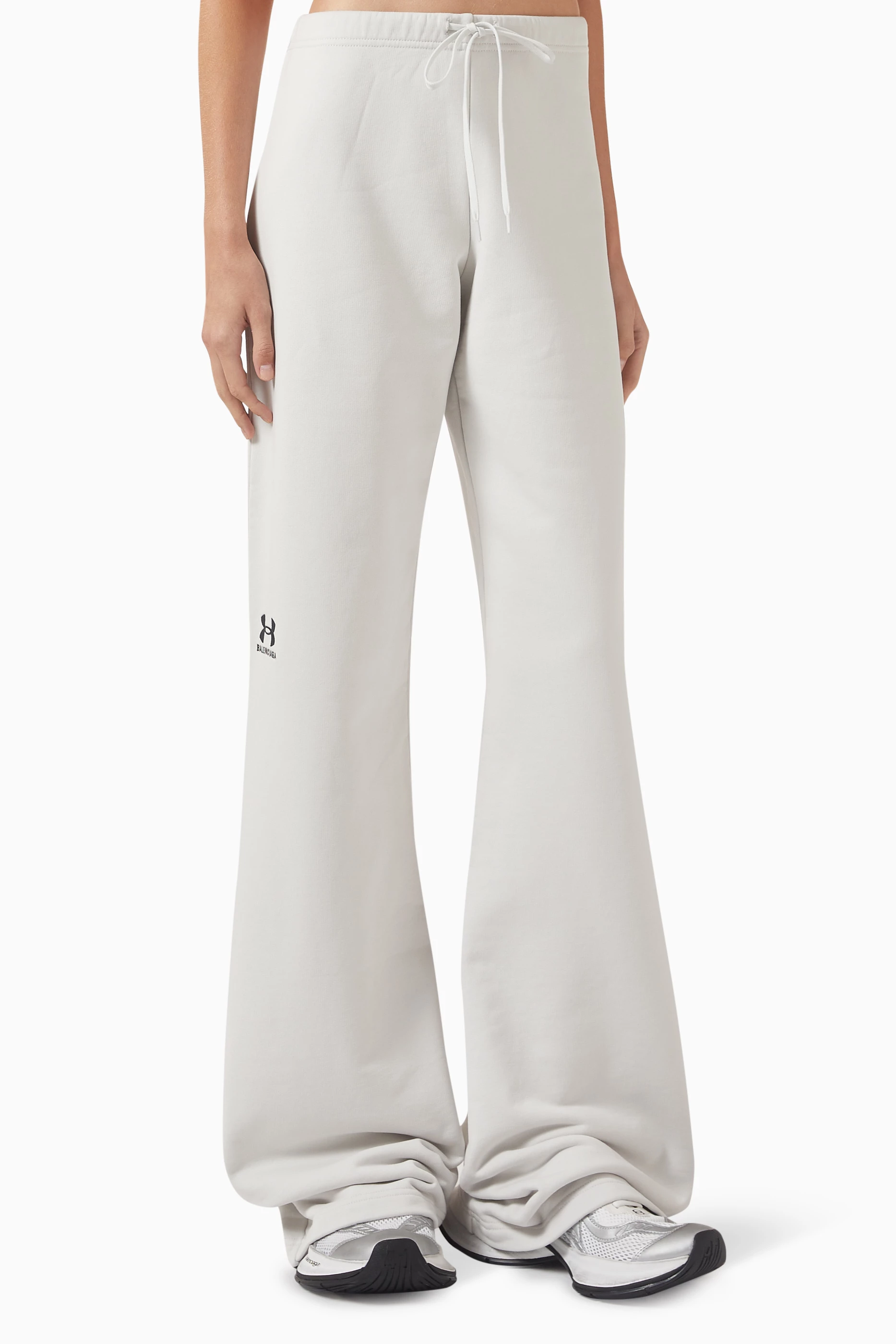 Buy Balenciaga White x Under Armour Flared Sweatpants in Fleece For Women Online Ounass UAE