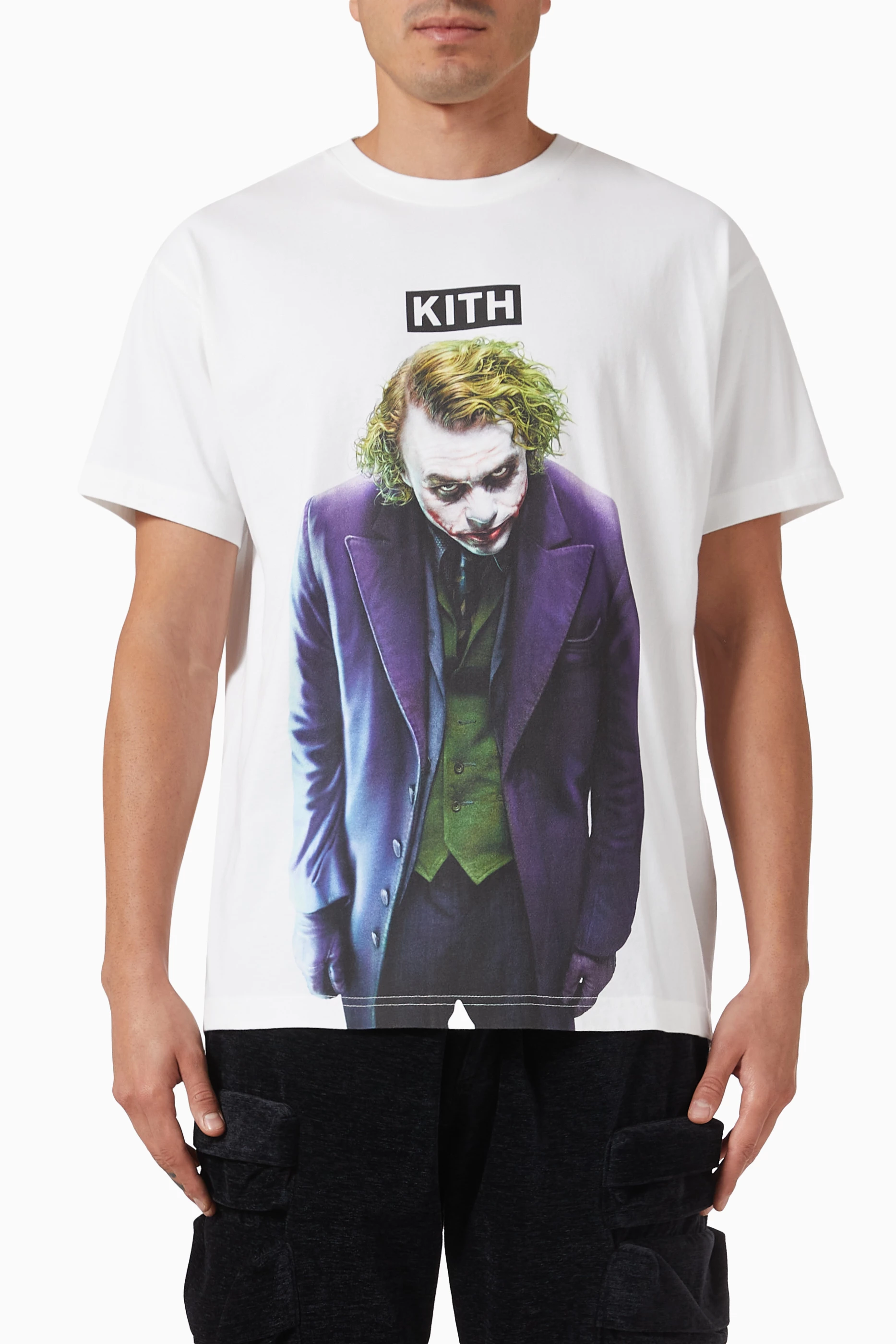 Buy Kith White x Batman Joker Vintage T-shirt in Cotton For