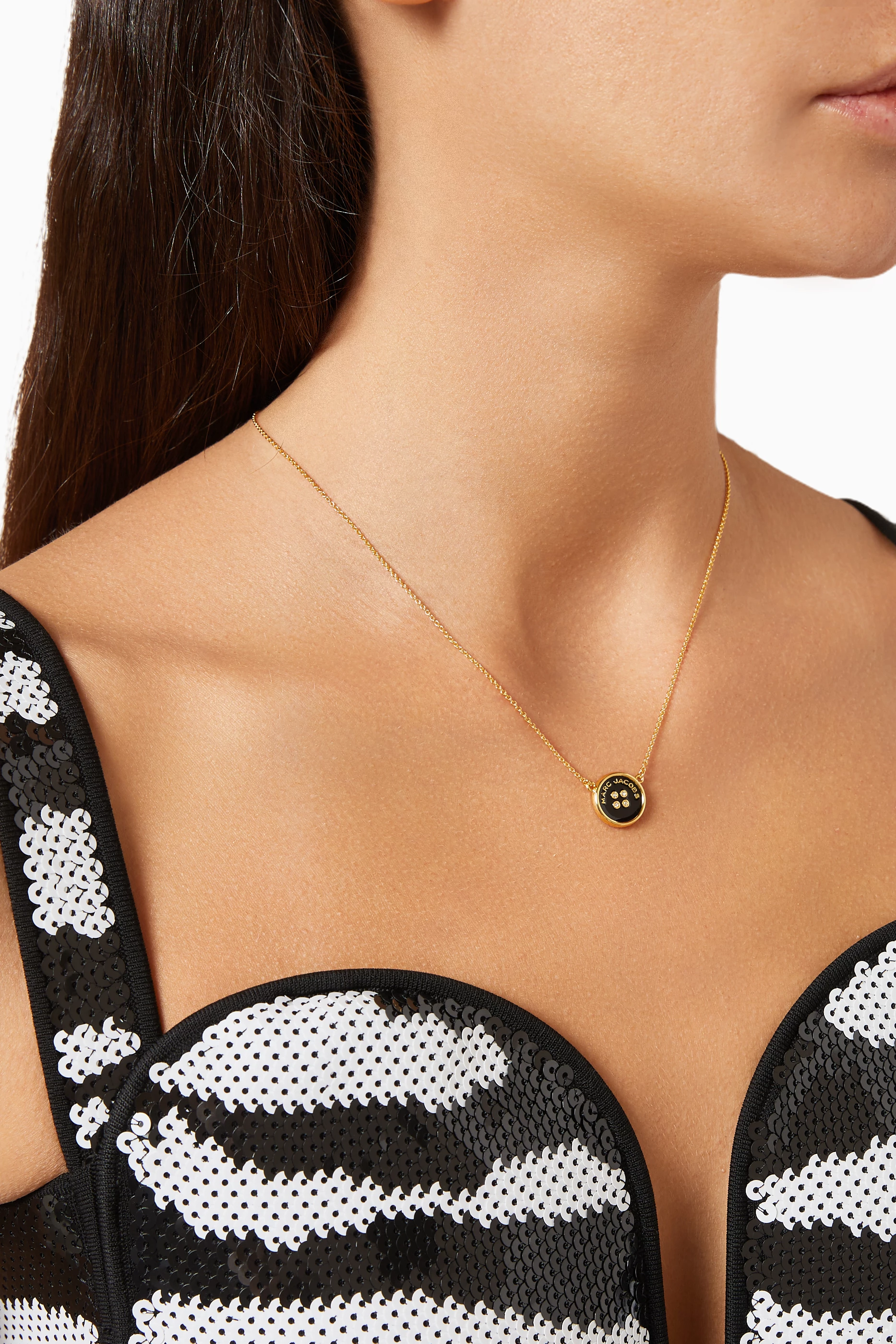 【関税&送料込】Marc Jacobs Button Pendant Necklace The Button Pendant Necklace | Marc Jacobs | Official Site