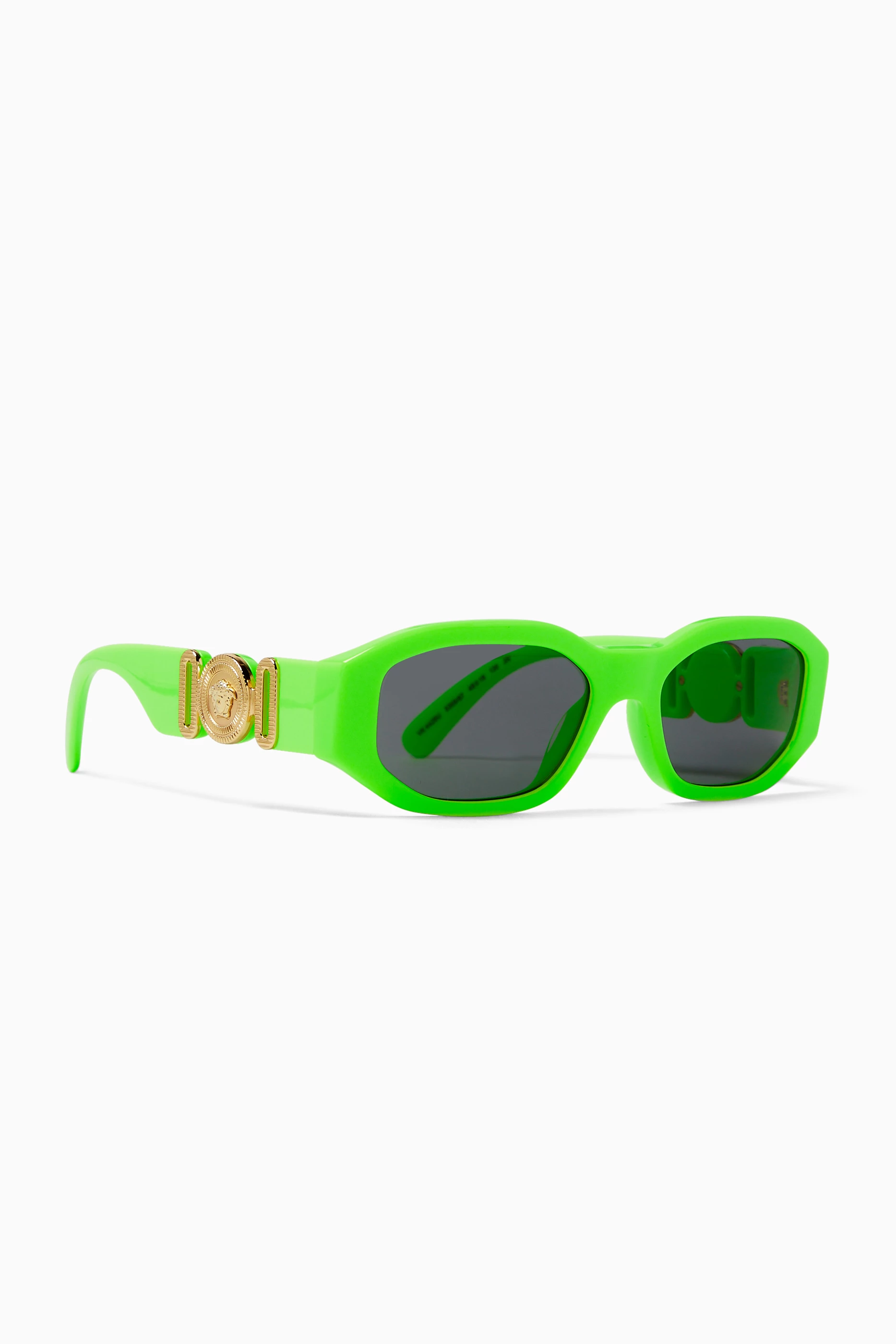 Buy Versace Green Rectangular Sunglasses in Acetate For Kids Online Ounass UAE