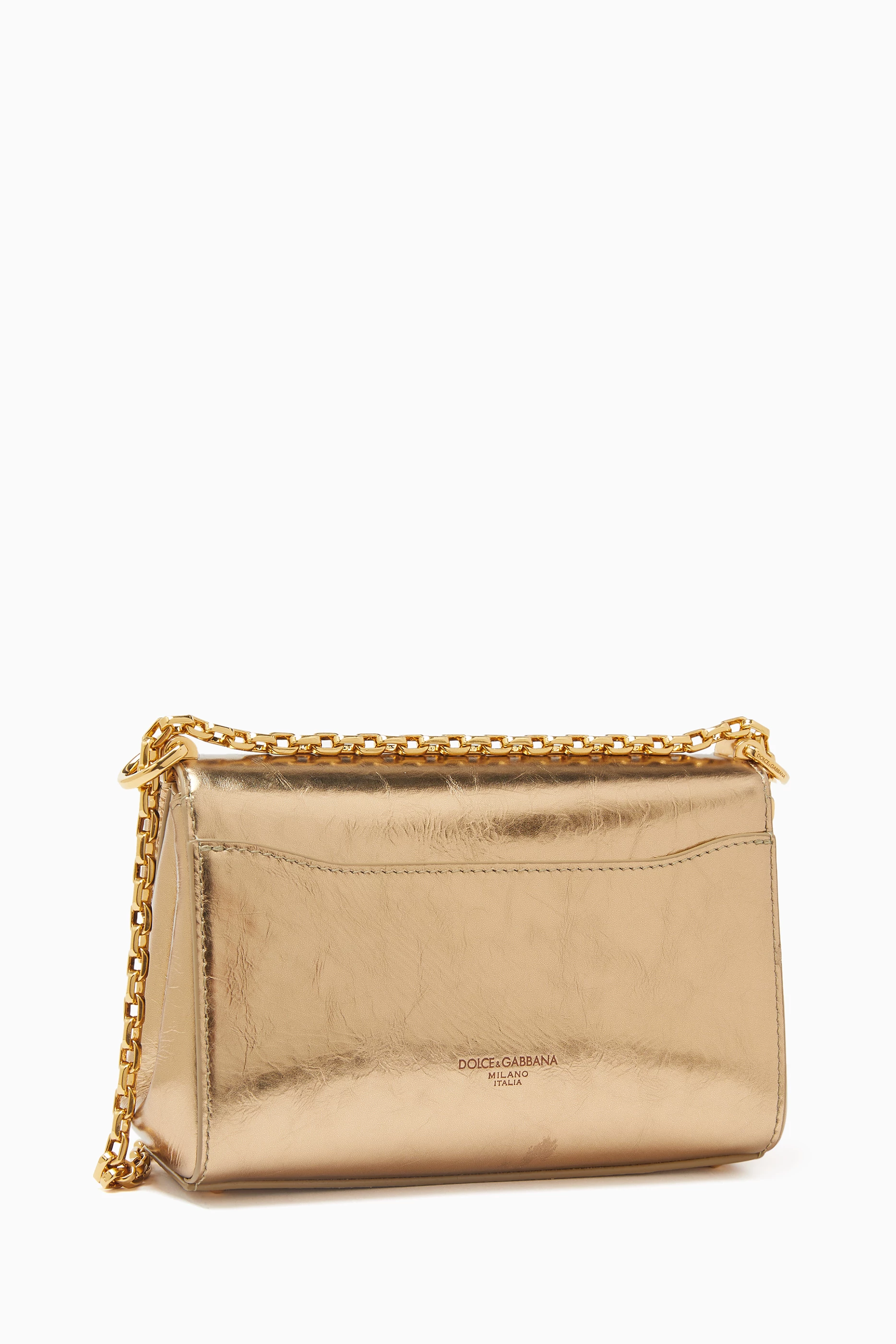 【関税&送料込】Dolce & Gabbana Bags Golden DG Logo Bag crossbody bag in Gold for Women | Dolce&Gabbana® US