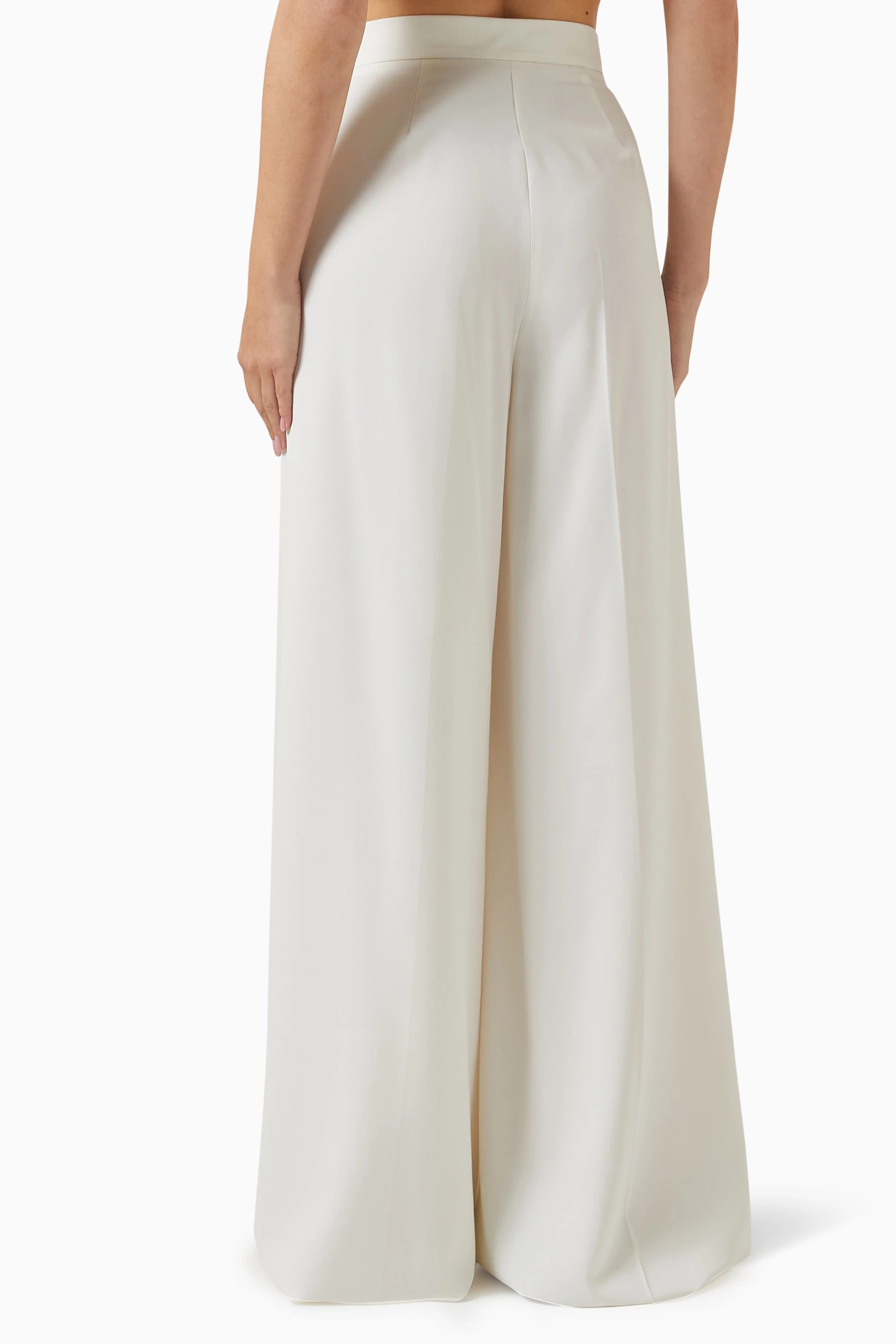 【送料&関税込】Max Mara Ninfa Pants Gabardine wool trousers, camel | 