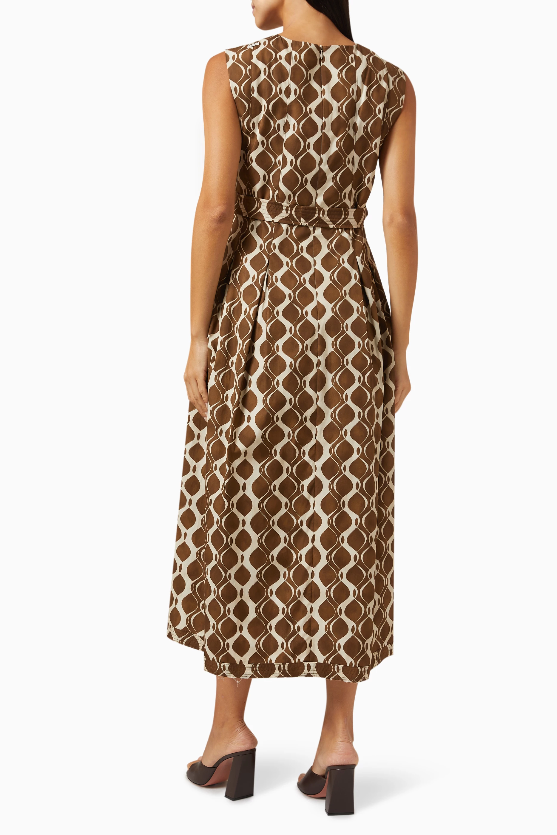 ☆’S Max Mara☆直営店買付☆上品Printed Poplin Dress/AMATI 9221085106001-b-amati.jpg