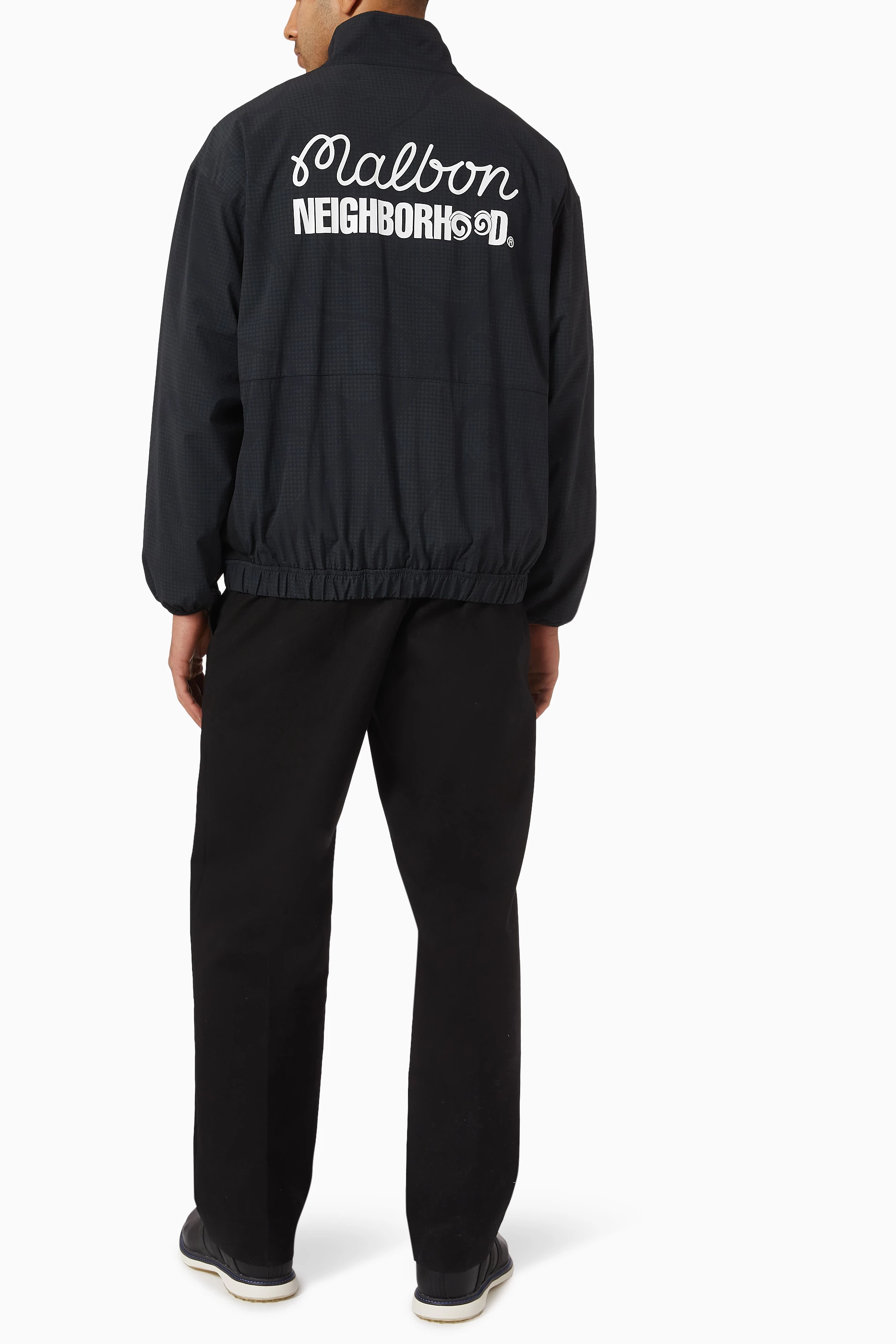 Buy Neighborhood Black x Malbon Golf Camo Jacket in Nylon