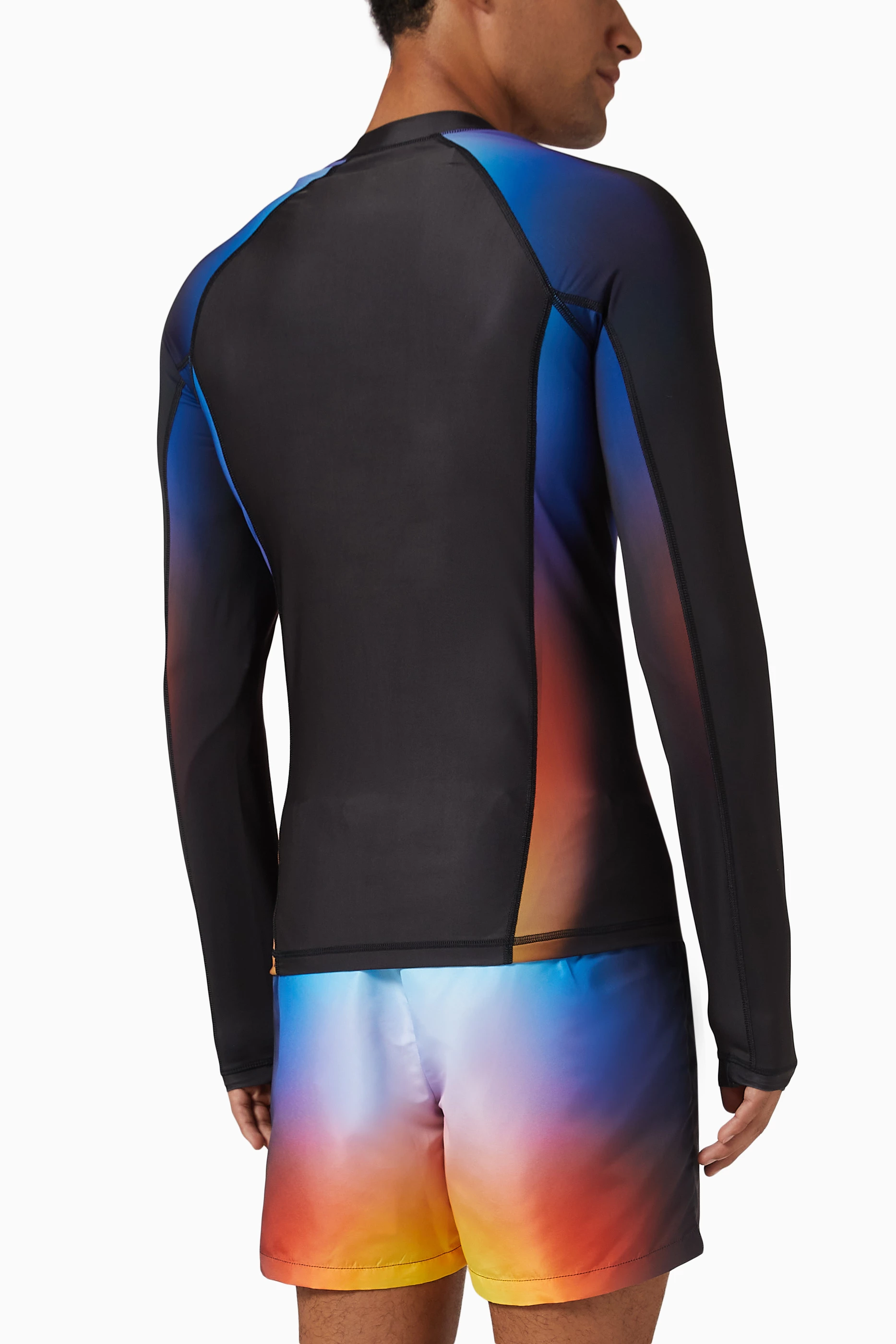 Buy Casablanca Multicolour Gradient Rash Vest For Men Online