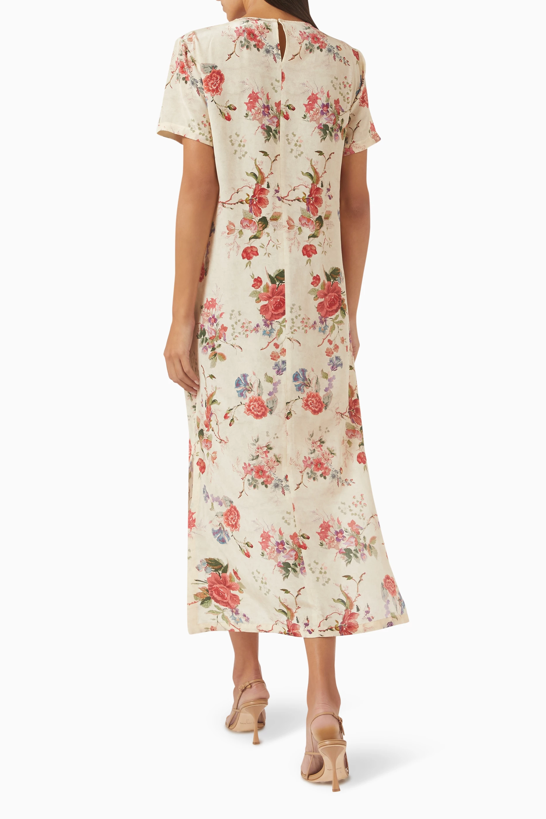 【送料 関税込】’S Max Mara Mantide printed midi dress Max Mara Mantide Printed Midi Dress In Multicoloured - 40