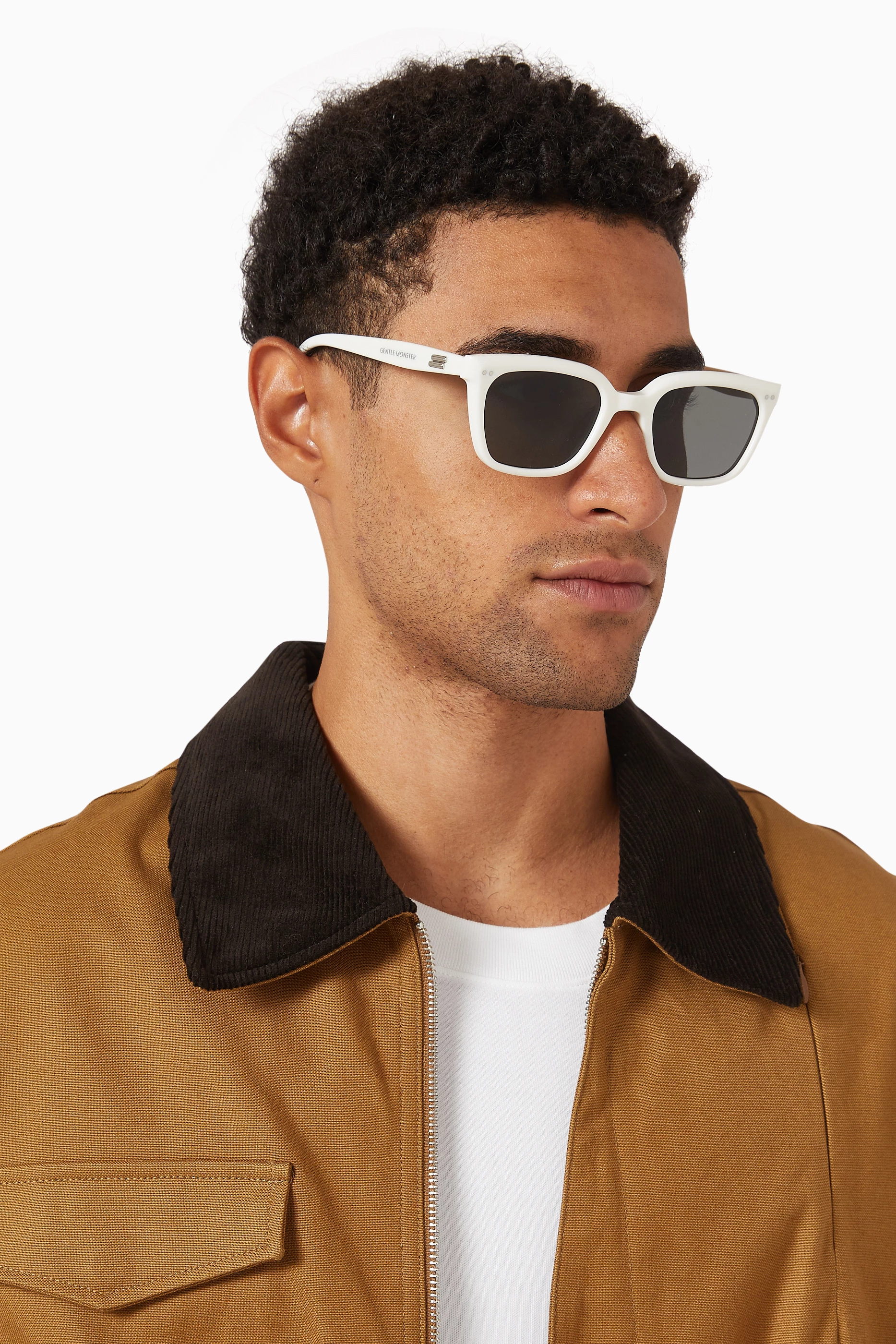 Buy Gentle Monster White Breezebe W2 Sunglasses in Acetate For 