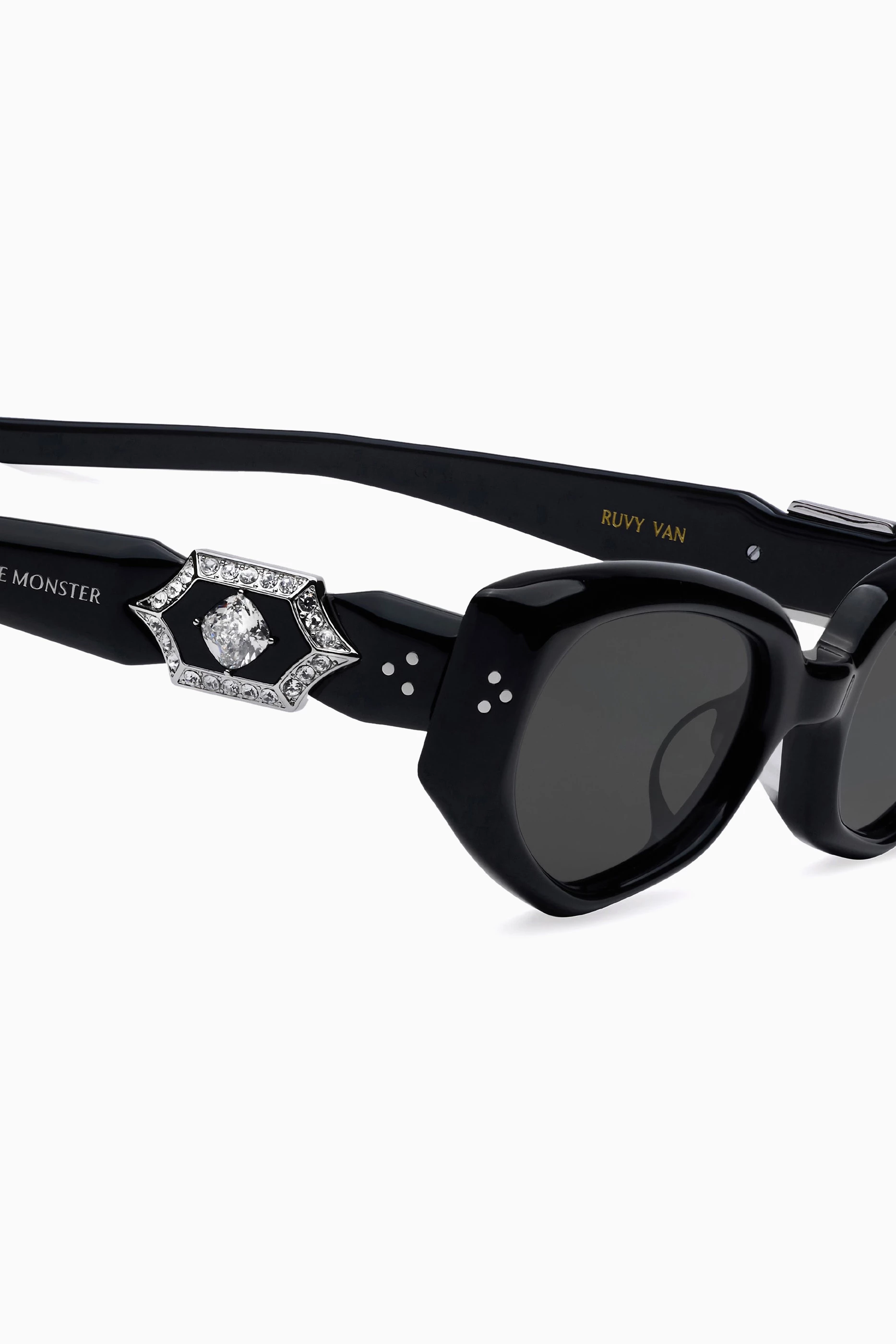 Buy Gentle Monster Black Vegax 01 Sunglasses in Acetate For UNISEX