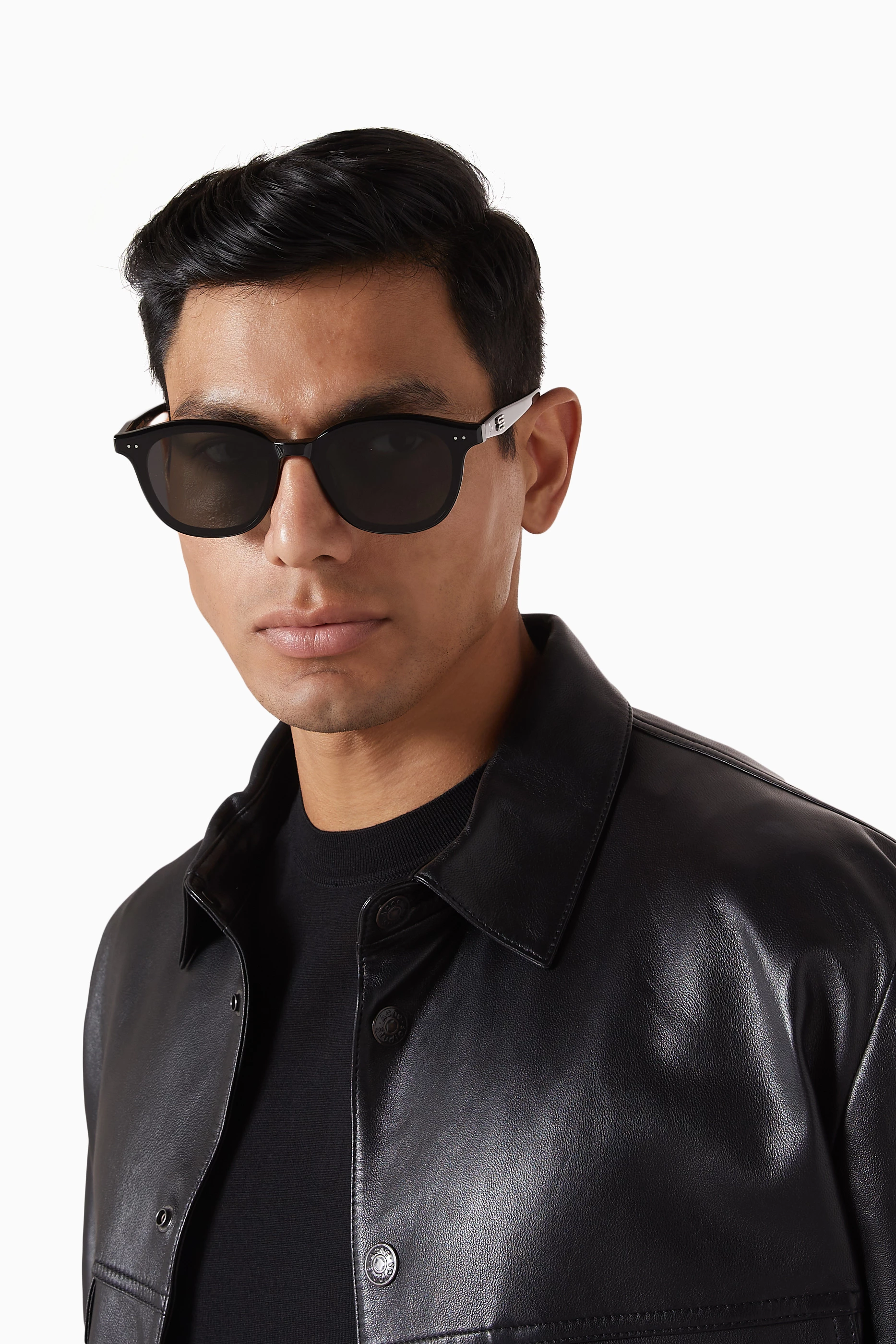 Buy Gentle Monster Black Jude 01 Sunglasses in Acetate For UNISEX