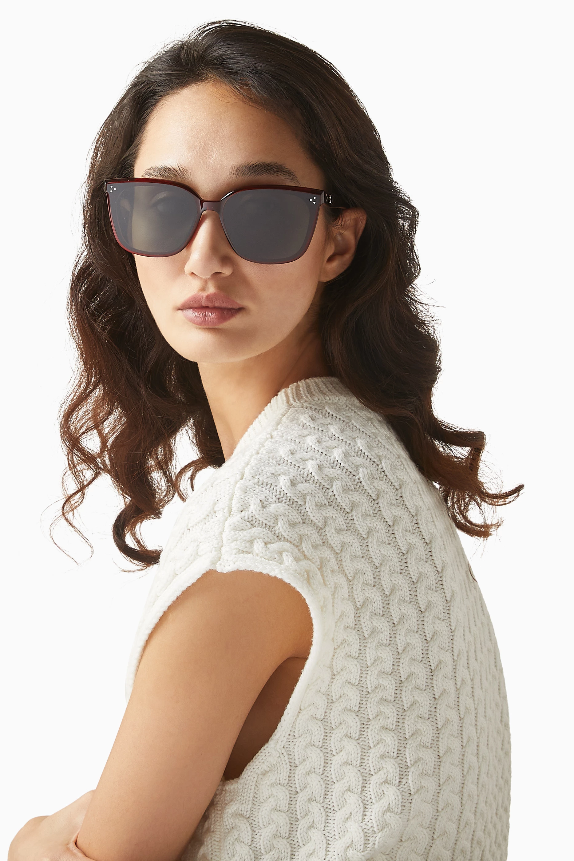 Gentle Monster Loloe Reddish Brown Sunglasses Loloe 01(BR) | Gentle Monster US Official Site main image 2
