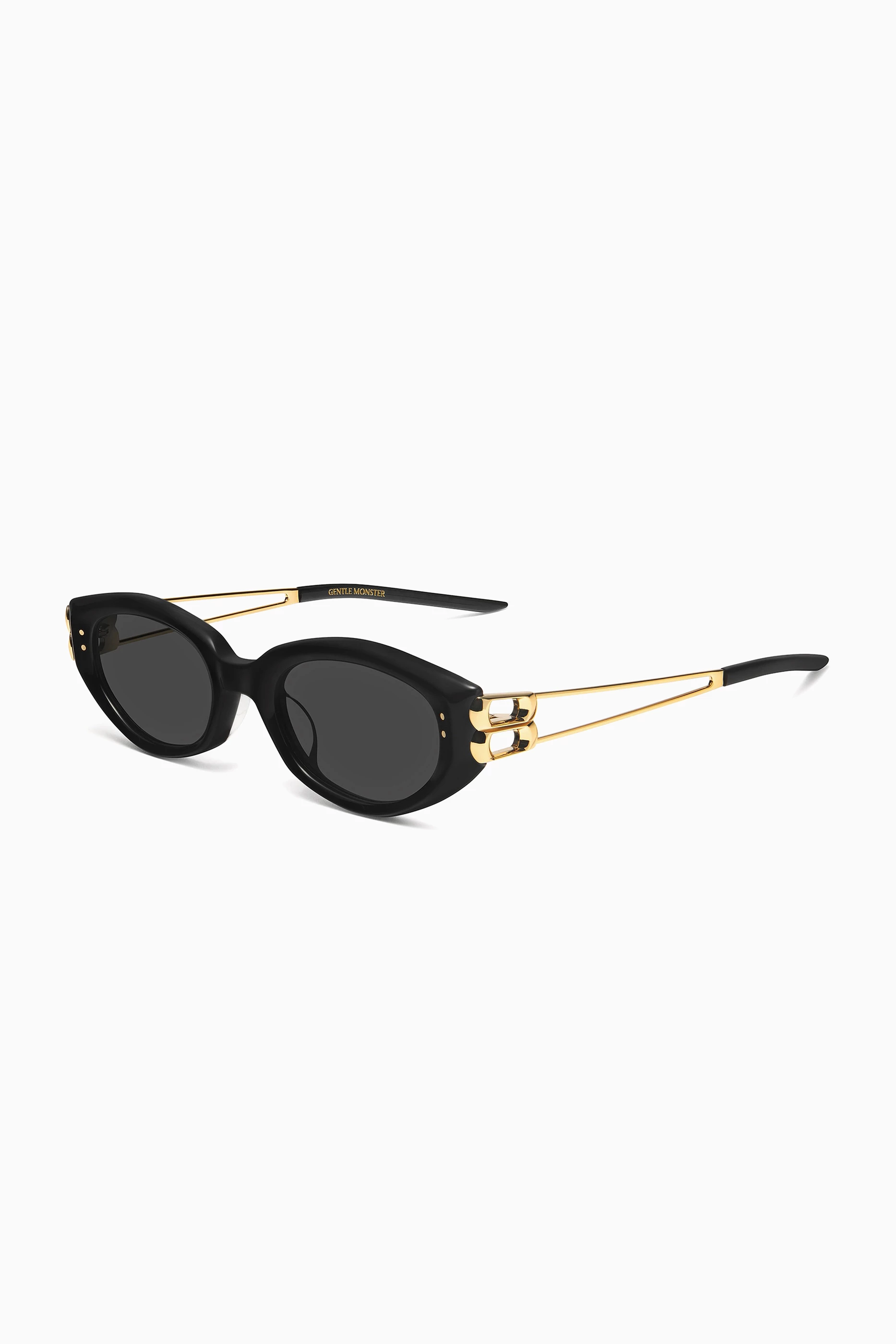Buy Gentle Monster Black Kunst 01GD Sunglasses in Acetate