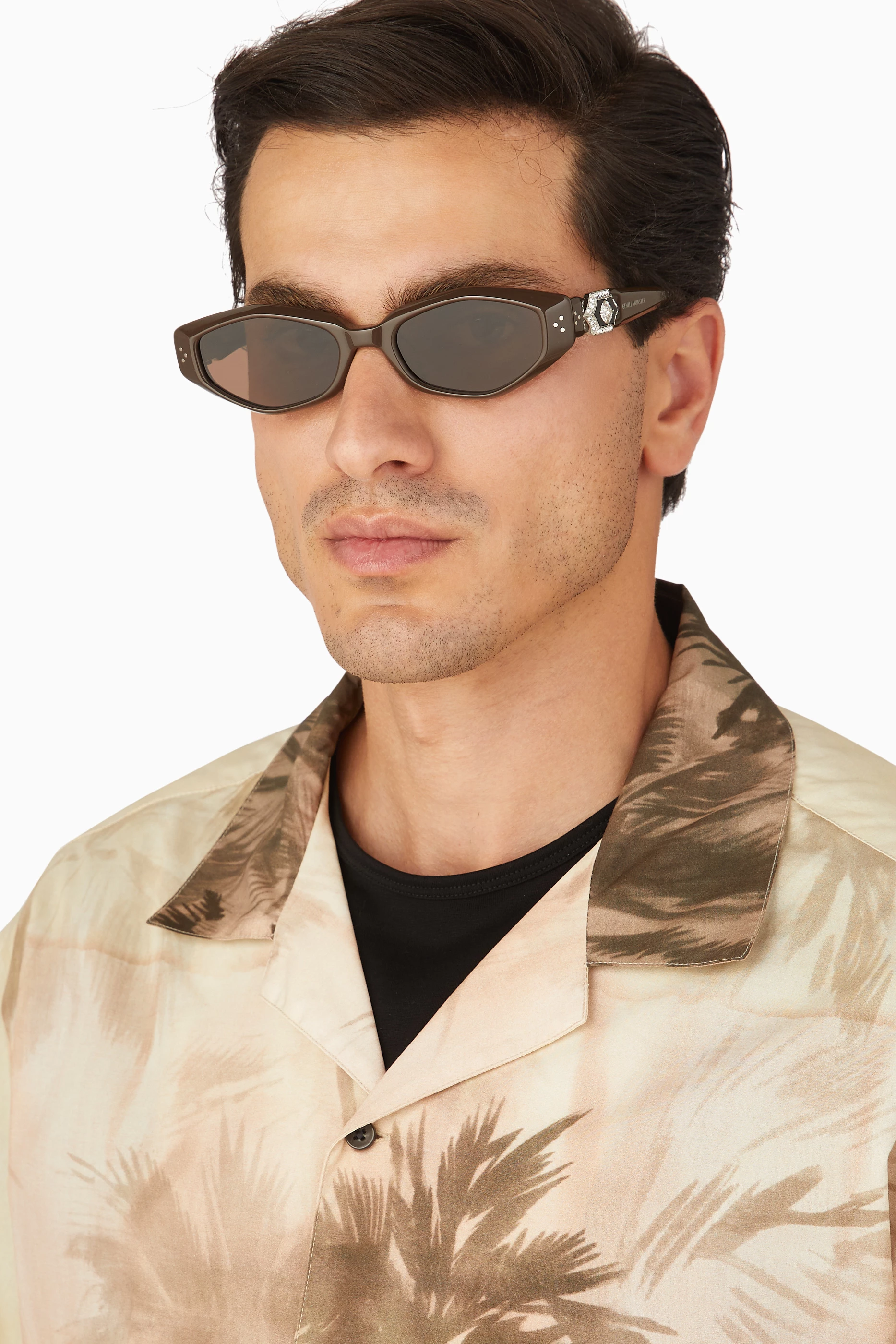 Buy Gentle Monster Brown Vegax BR3 Sunglasses in Acetate For 