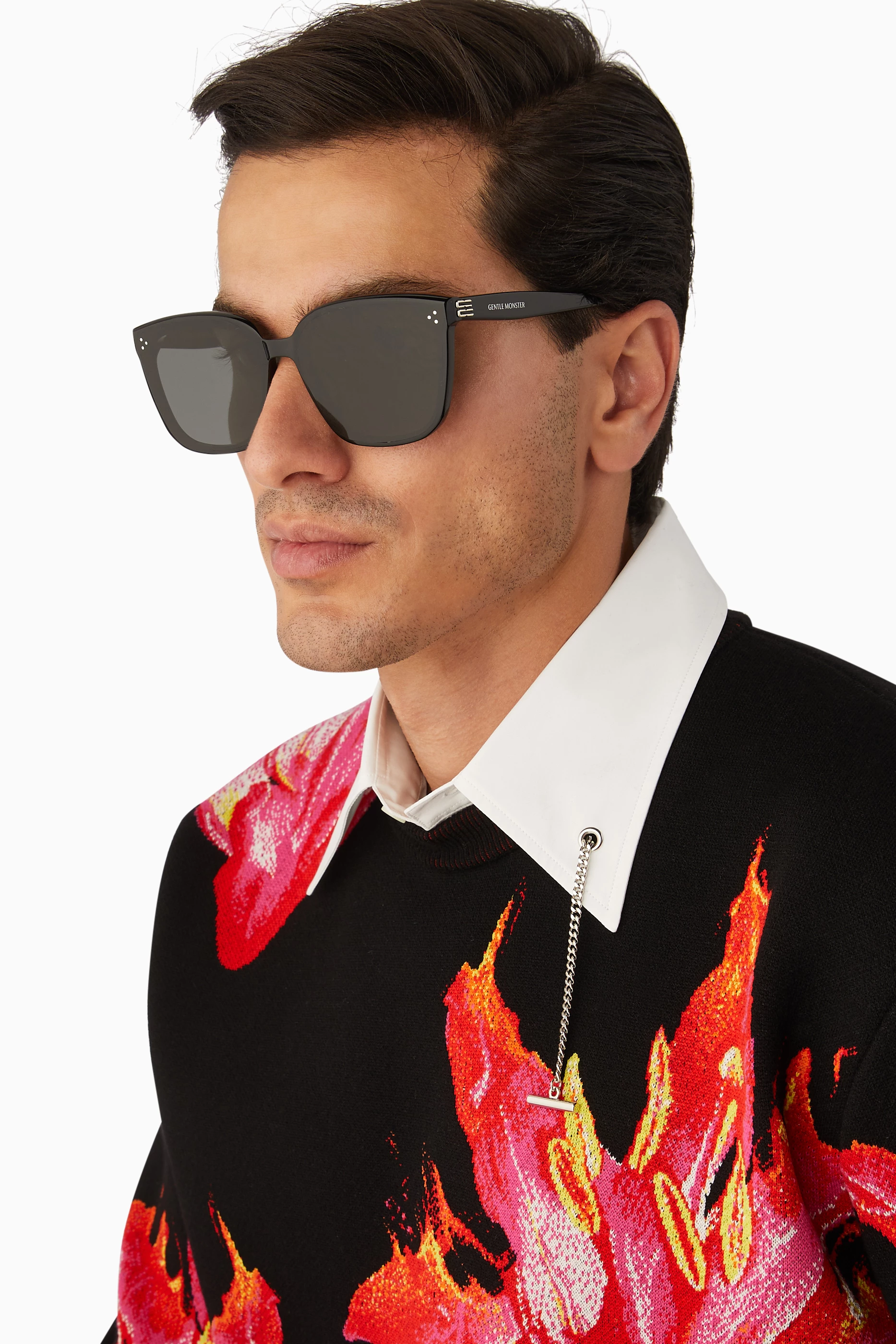 Buy Gentle Monster Black My Me 01 Sunglasses in Acetate For