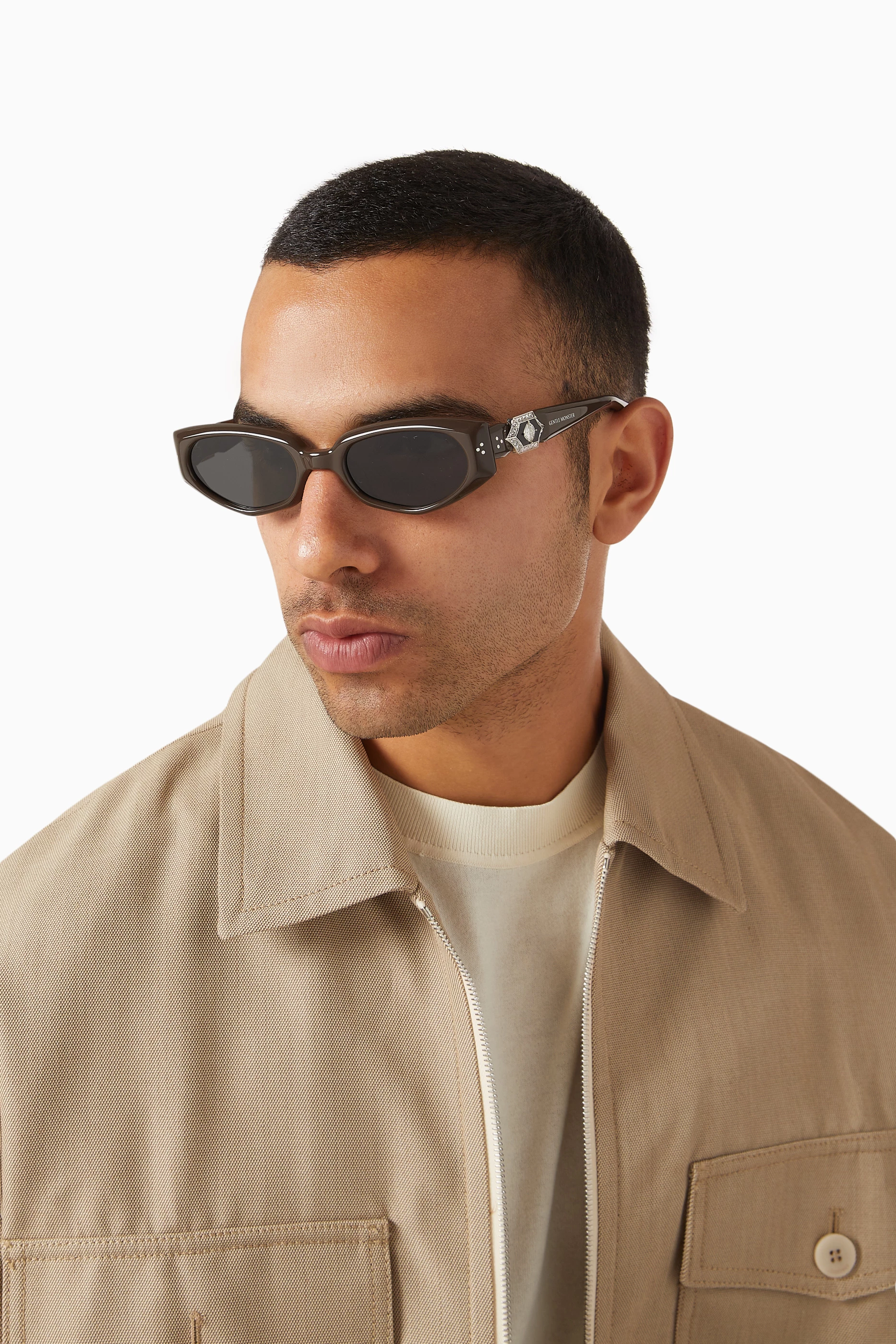 Buy Gentle Monster Brown Ruvy Van BR3 Sunglasses in Acetate For
