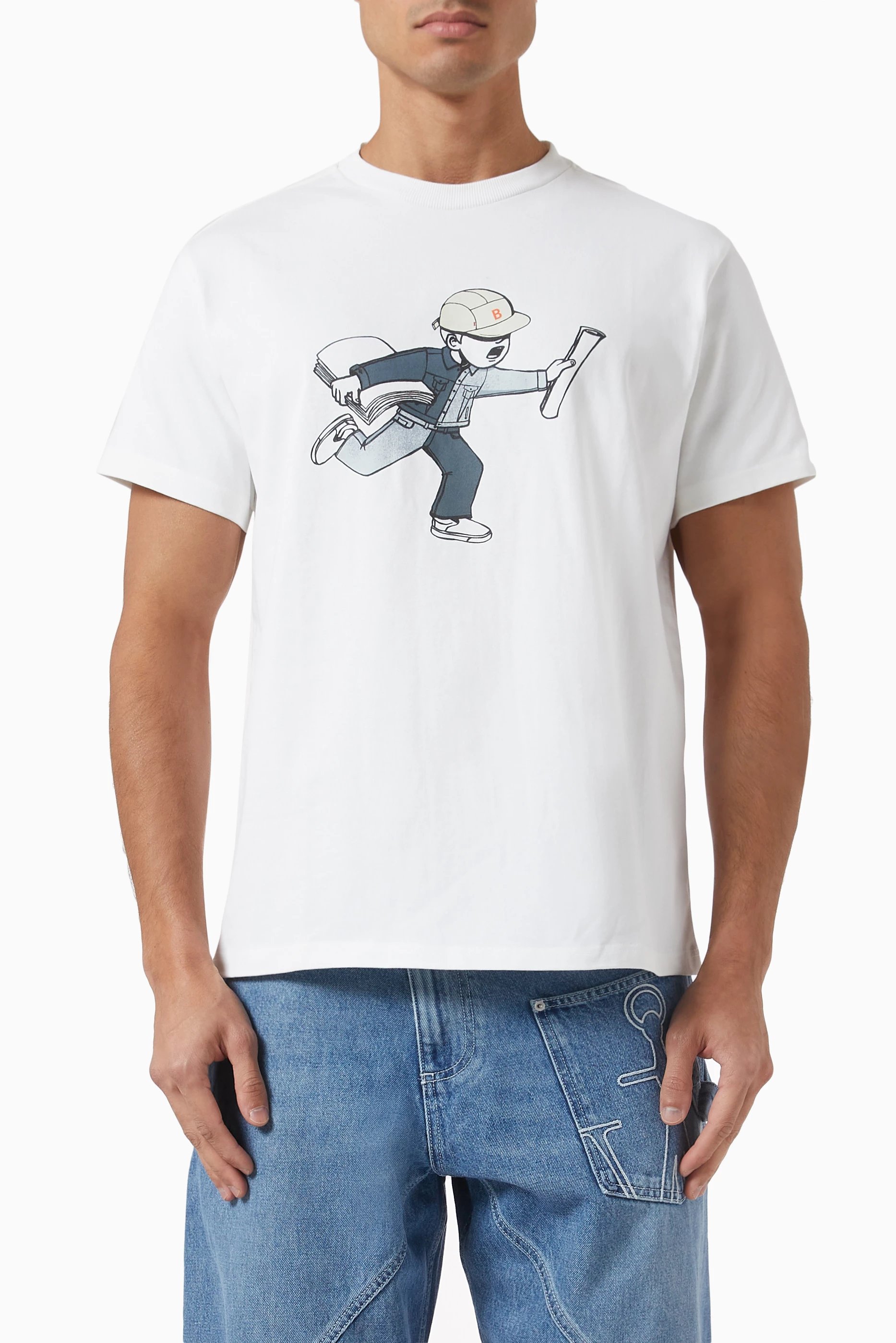 Tシャツ・カットソー AEAE aeae X PEAKBOY BARNEY TSHIRTS WHITE AE44LUTS003WHT ホワイト（白）系 AEAE(エーイーエーイー) Tシャツ・カットソー