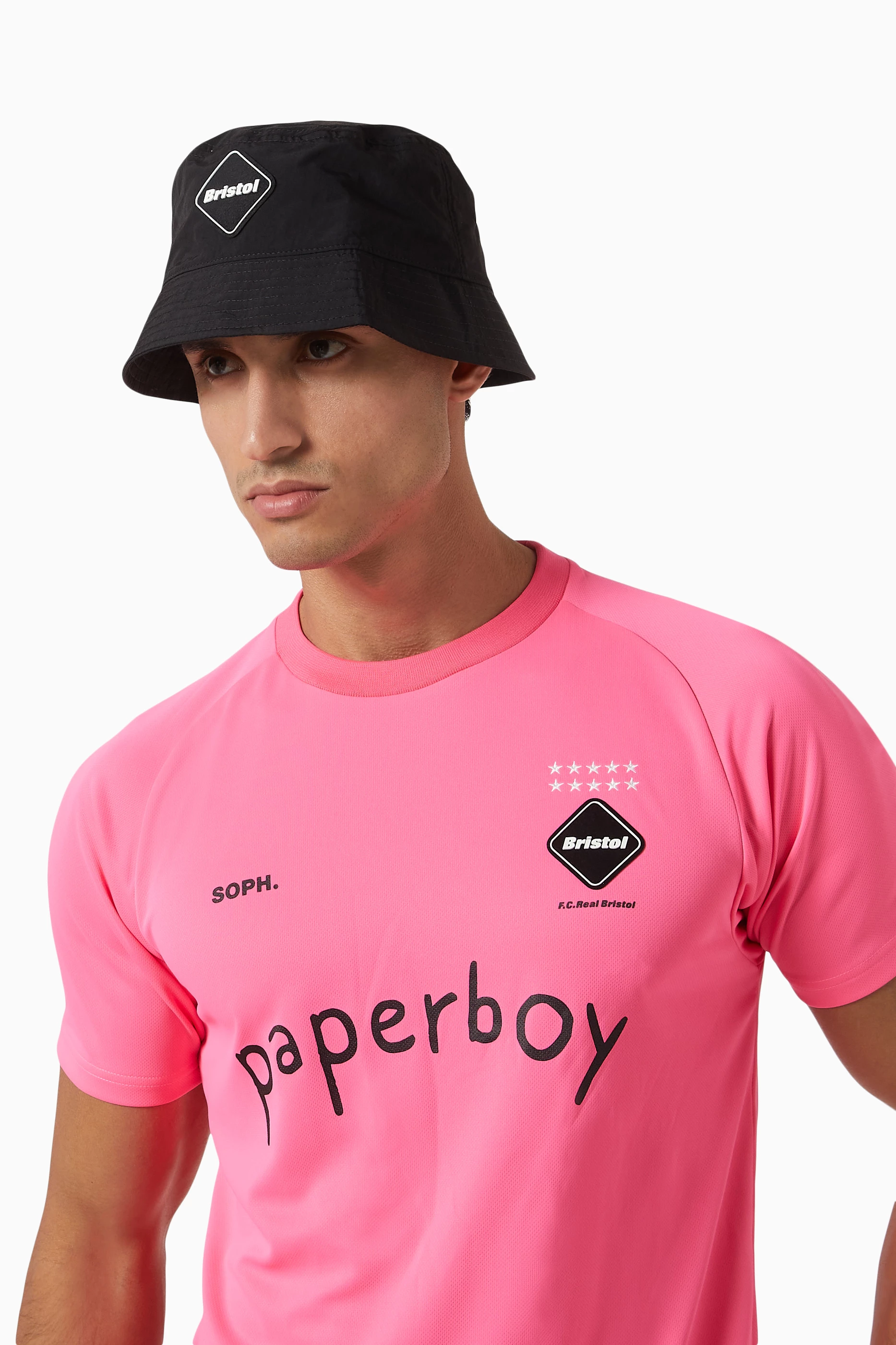 新品 Bristol ブリストル paperboy BUCKET HAT F.C.Real Bristol paperboy BUCKET HAT 黒